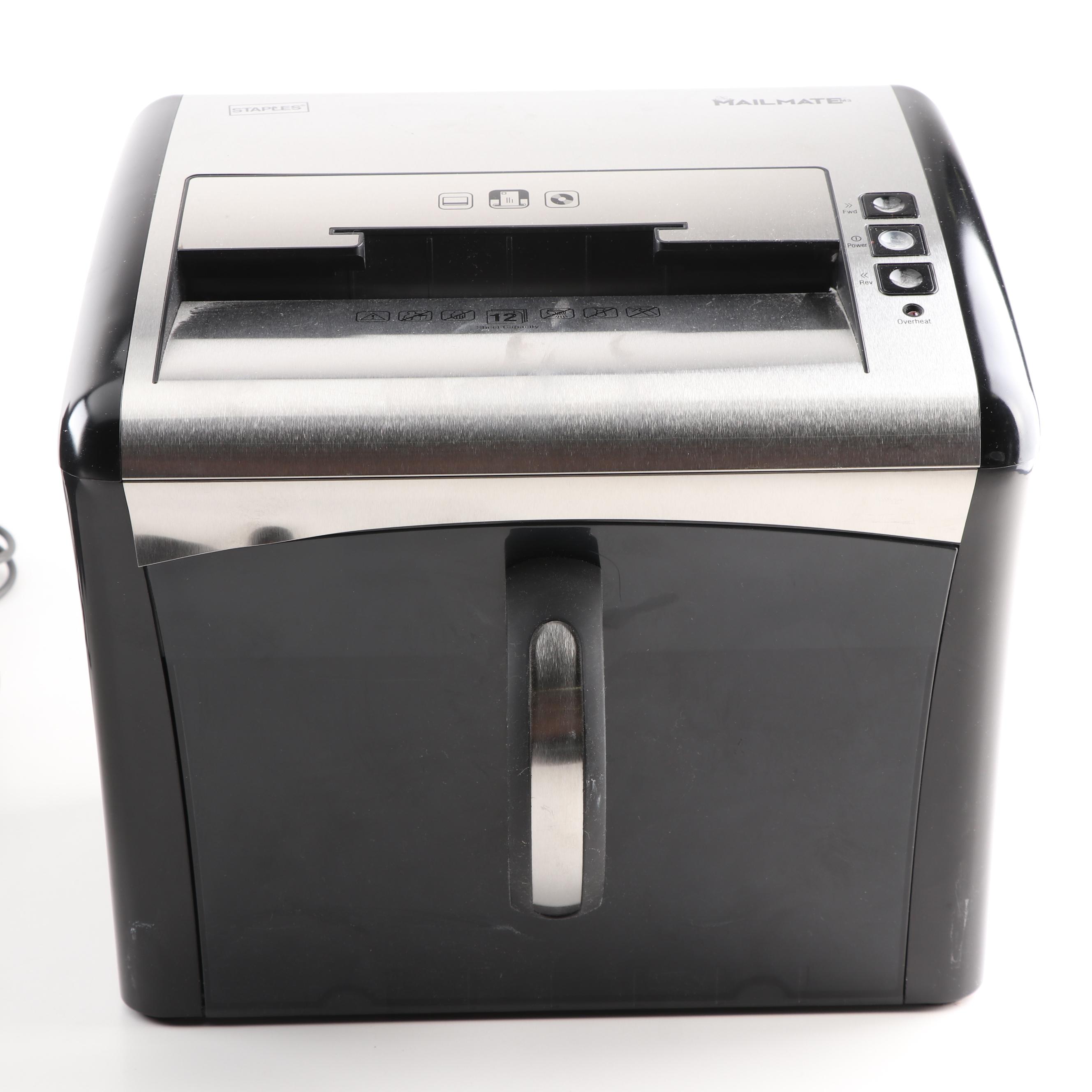 Epson All-In-One Printer and Staples Paper Shredder