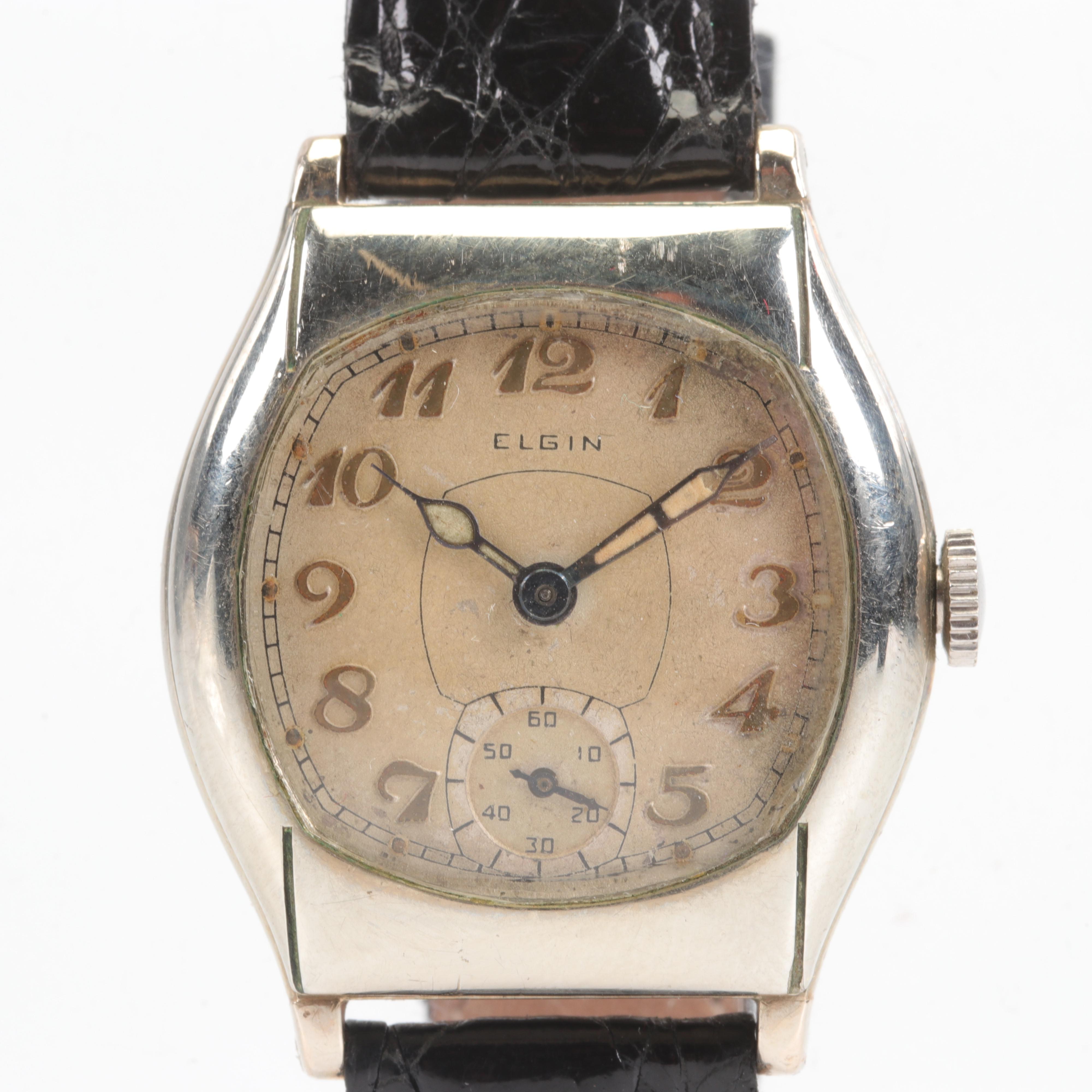 1930 Elgin Al Simmons Engraved Back 30MM Watch
