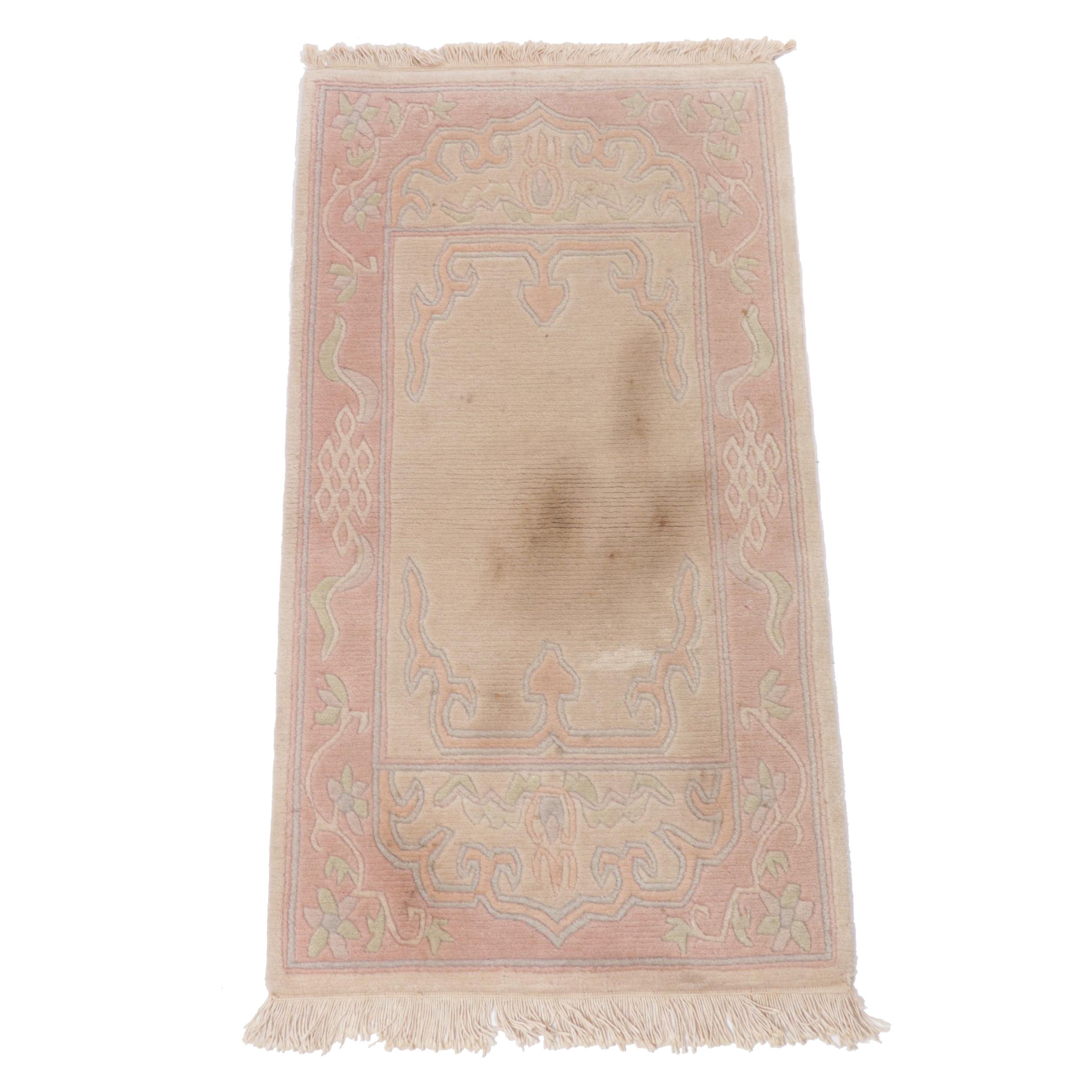 2'5 x 4'10 Hand-Knotted Indo-Persian Gabbeh Sculpted Wool Rug