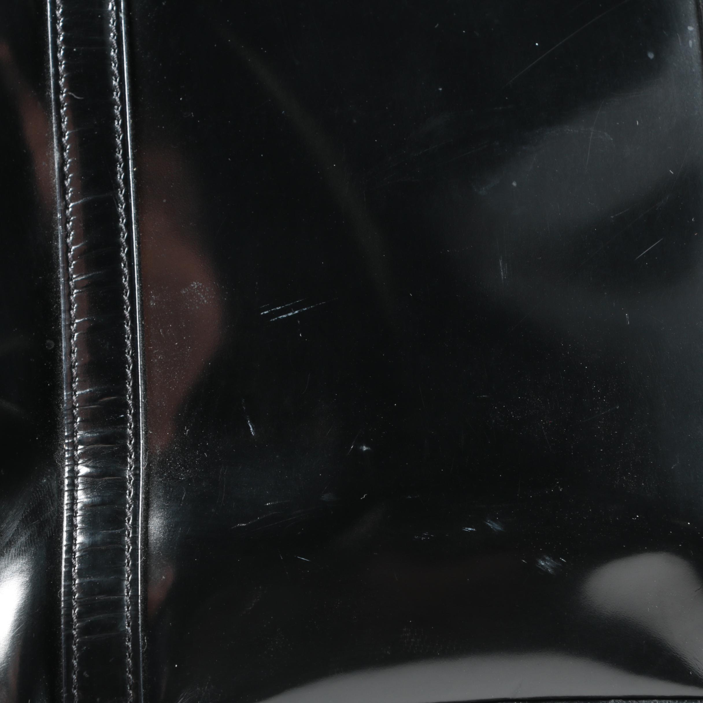 Prada Black Patent Leather Handbag, Made in Italy