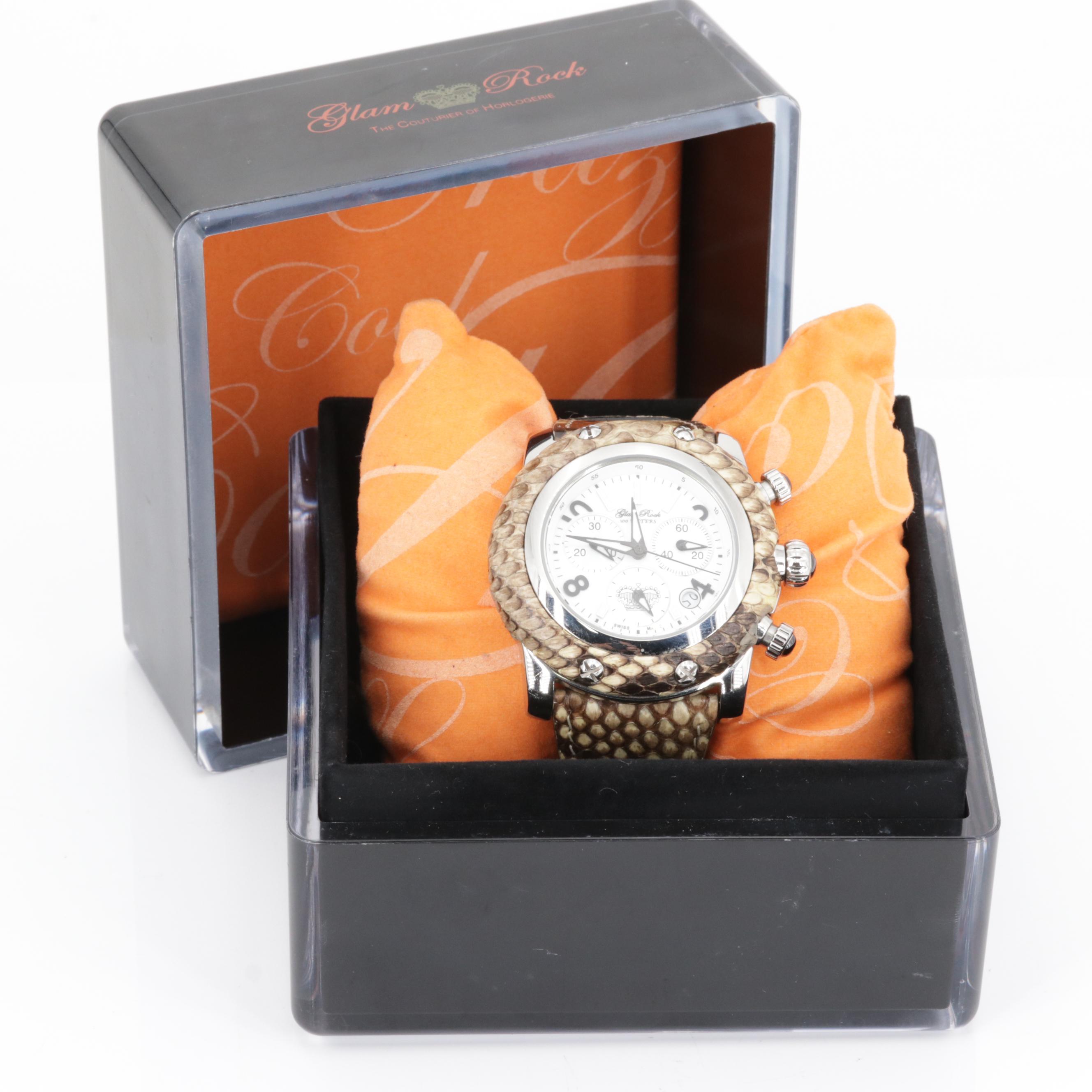 GlamRock Stainless Steel Chronograph Watch