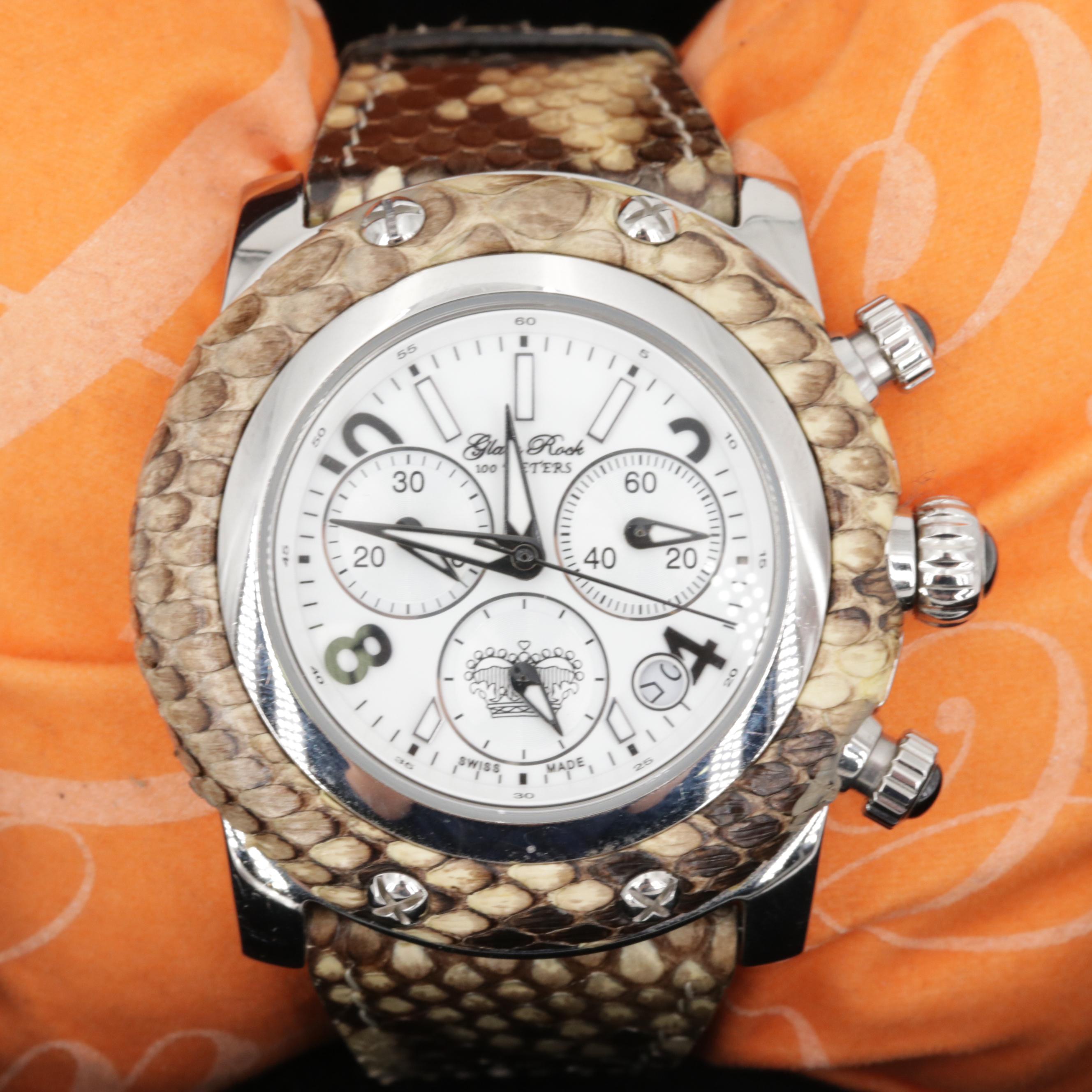 GlamRock Stainless Steel Chronograph Watch