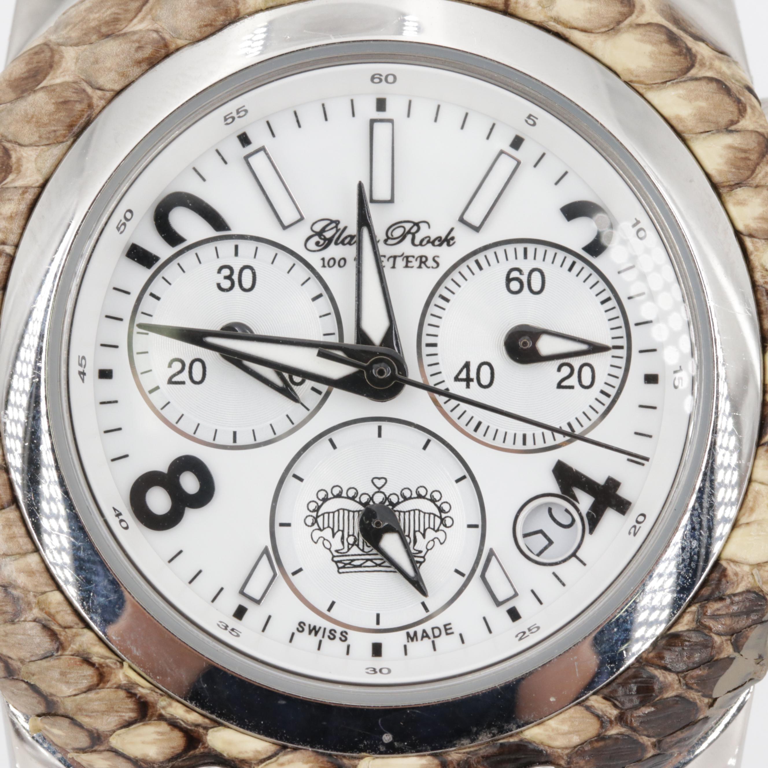 GlamRock Stainless Steel Chronograph Watch