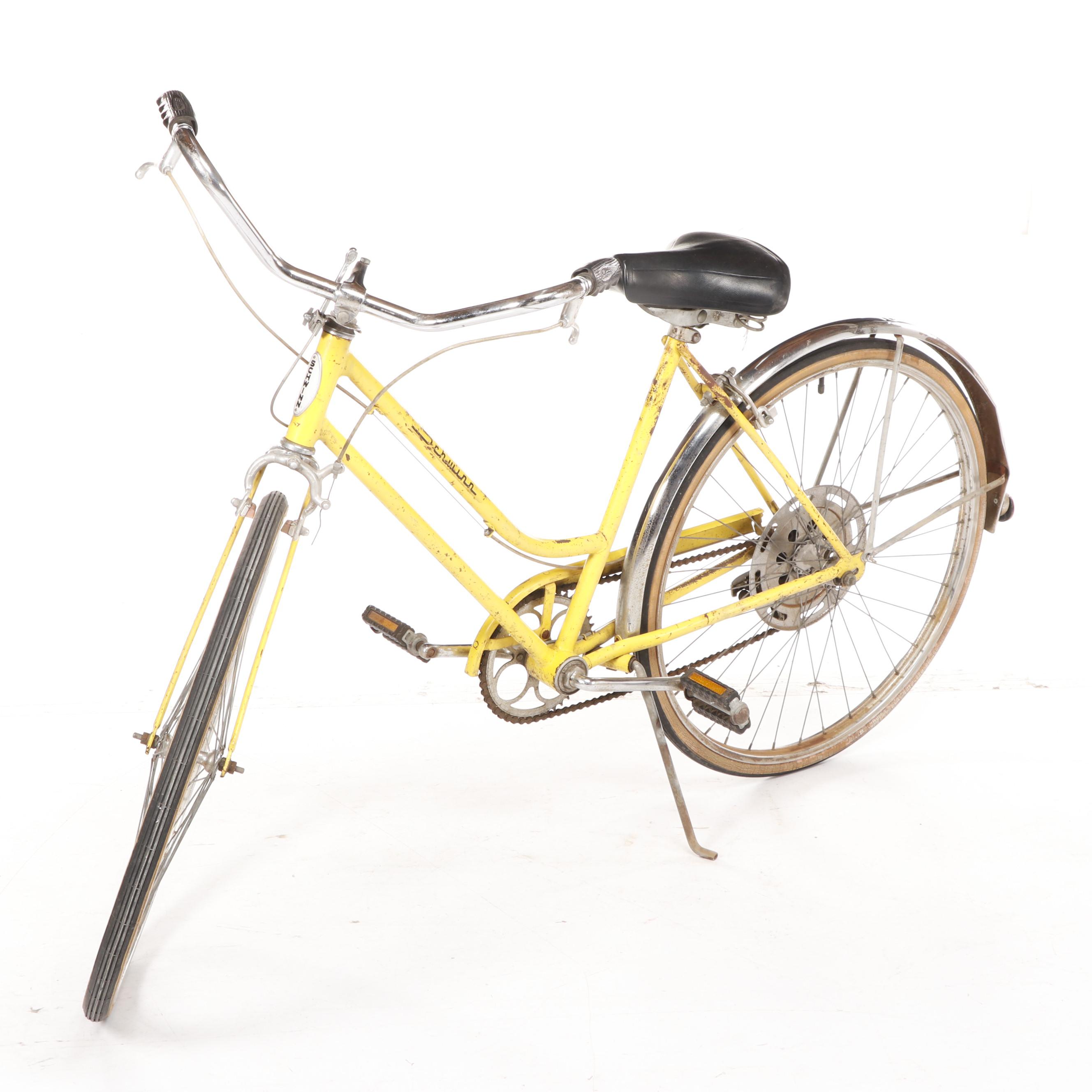 Schwinn Yellow "Collegiate" 5-Speed Bicycle, Circa 1970