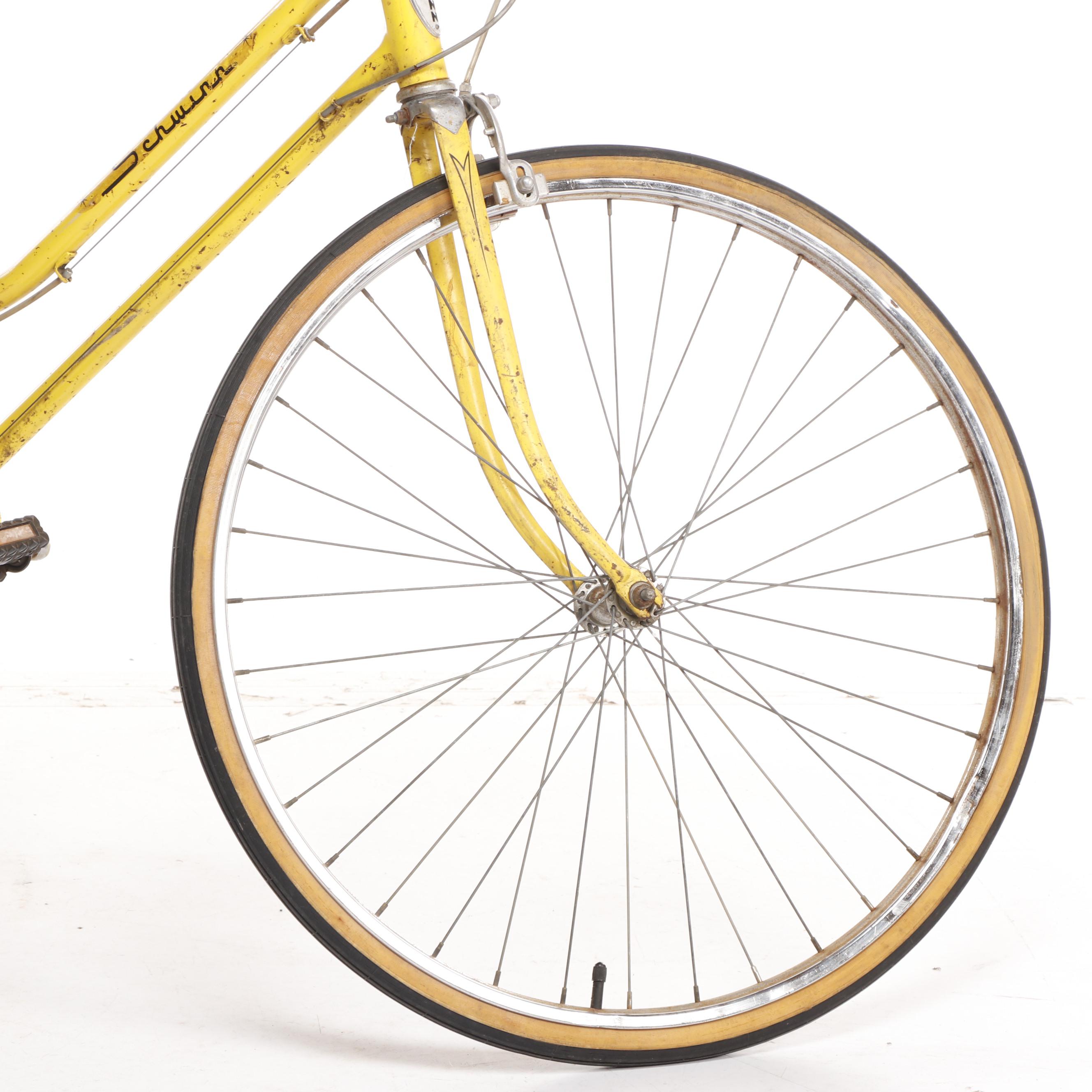 Schwinn Yellow "Collegiate" 5-Speed Bicycle, Circa 1970