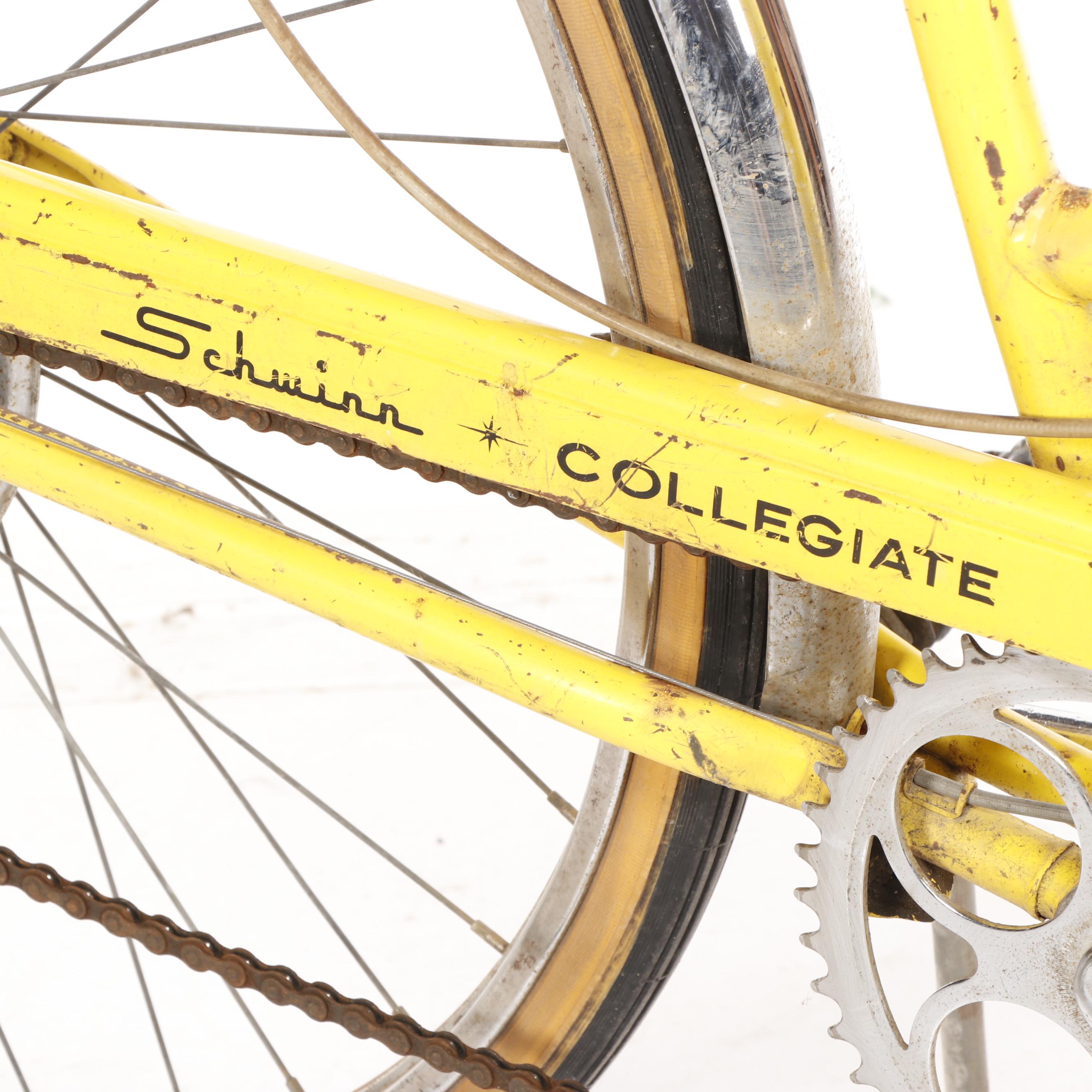 Schwinn Yellow "Collegiate" 5-Speed Bicycle, Circa 1970