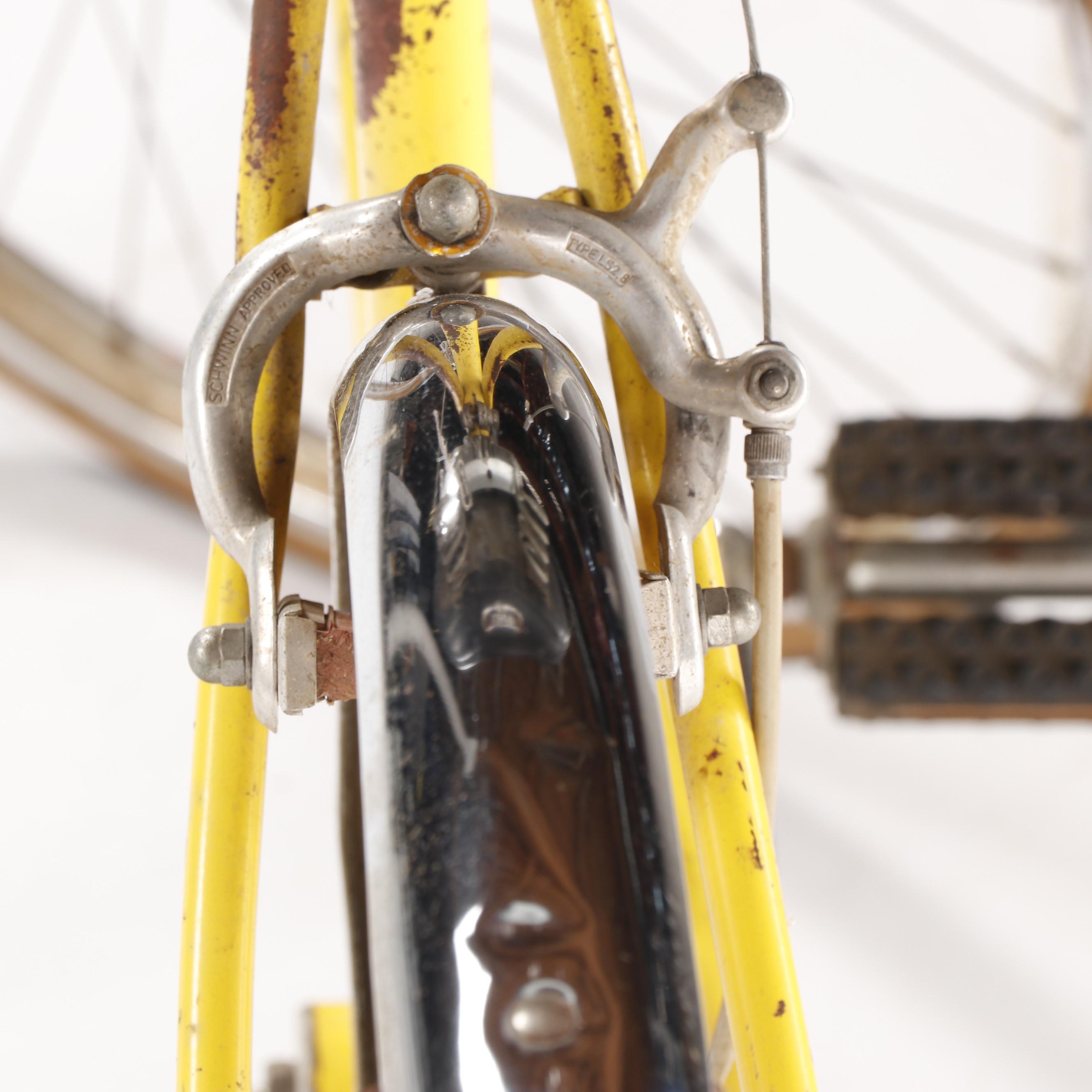 Schwinn Yellow "Collegiate" 5-Speed Bicycle, Circa 1970