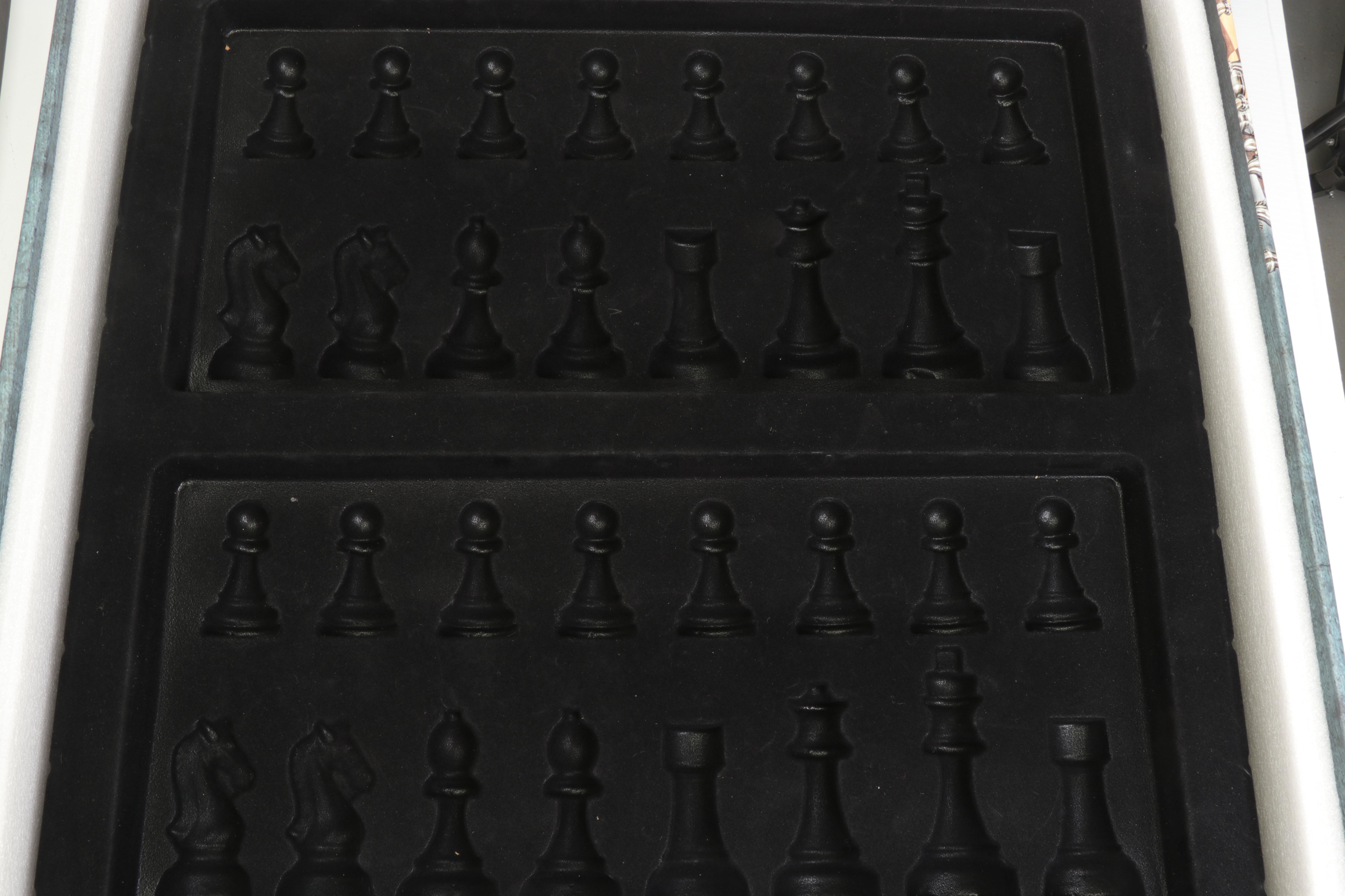 Kasparov Grandmaster Silver and Bronze Tone Chess Set