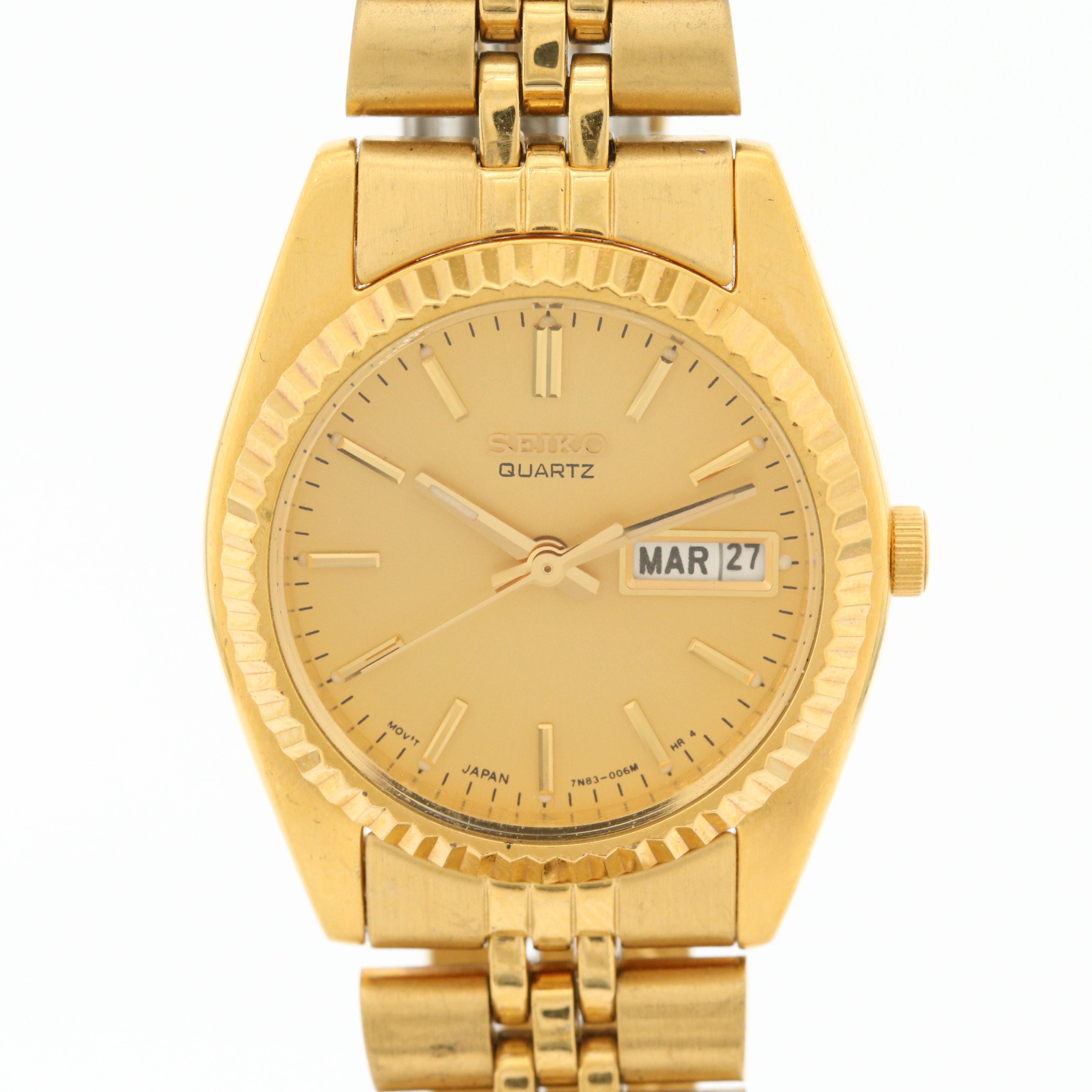 Collection of Seiko Gold Tone Quartz Watches