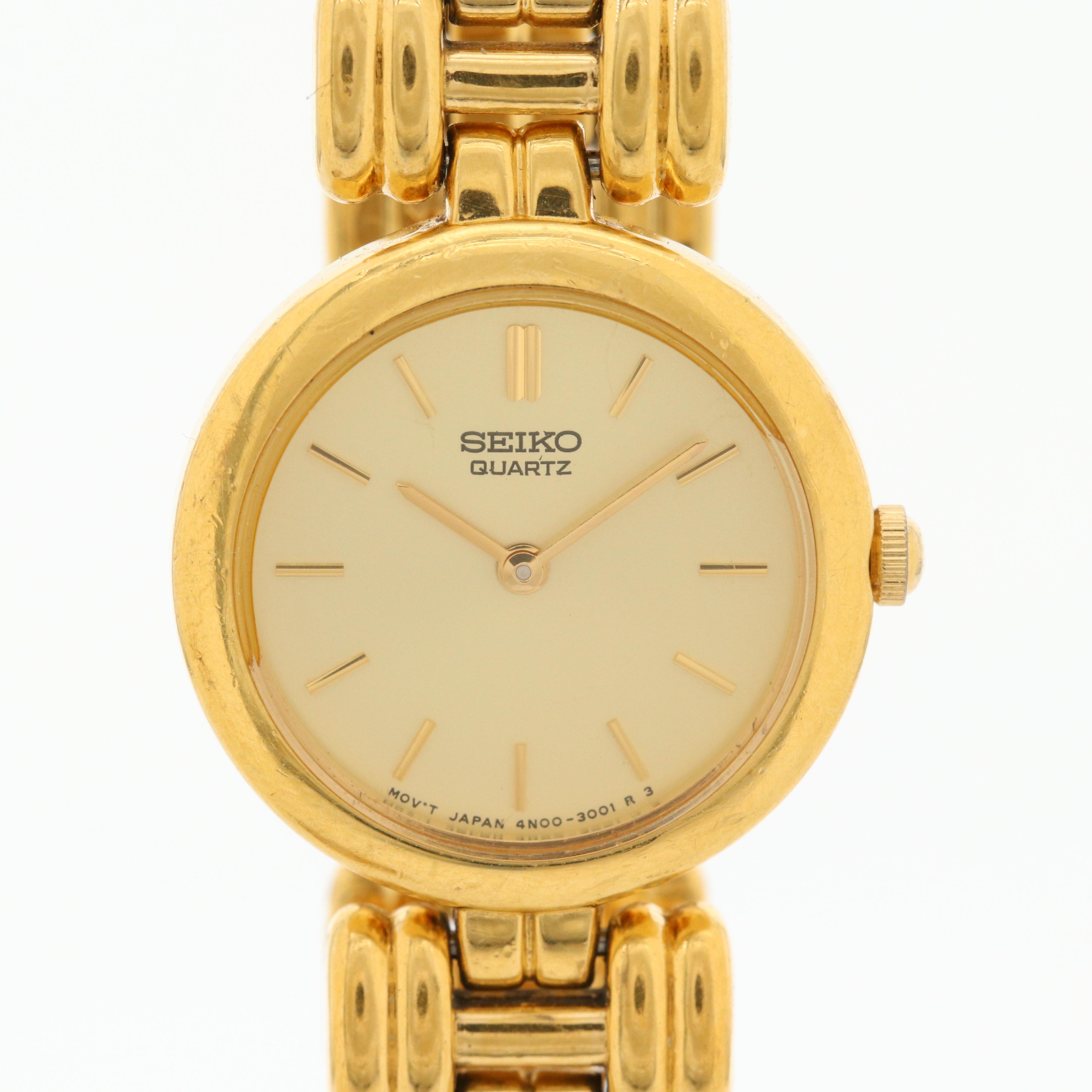 Collection of Seiko Gold Tone Quartz Watches