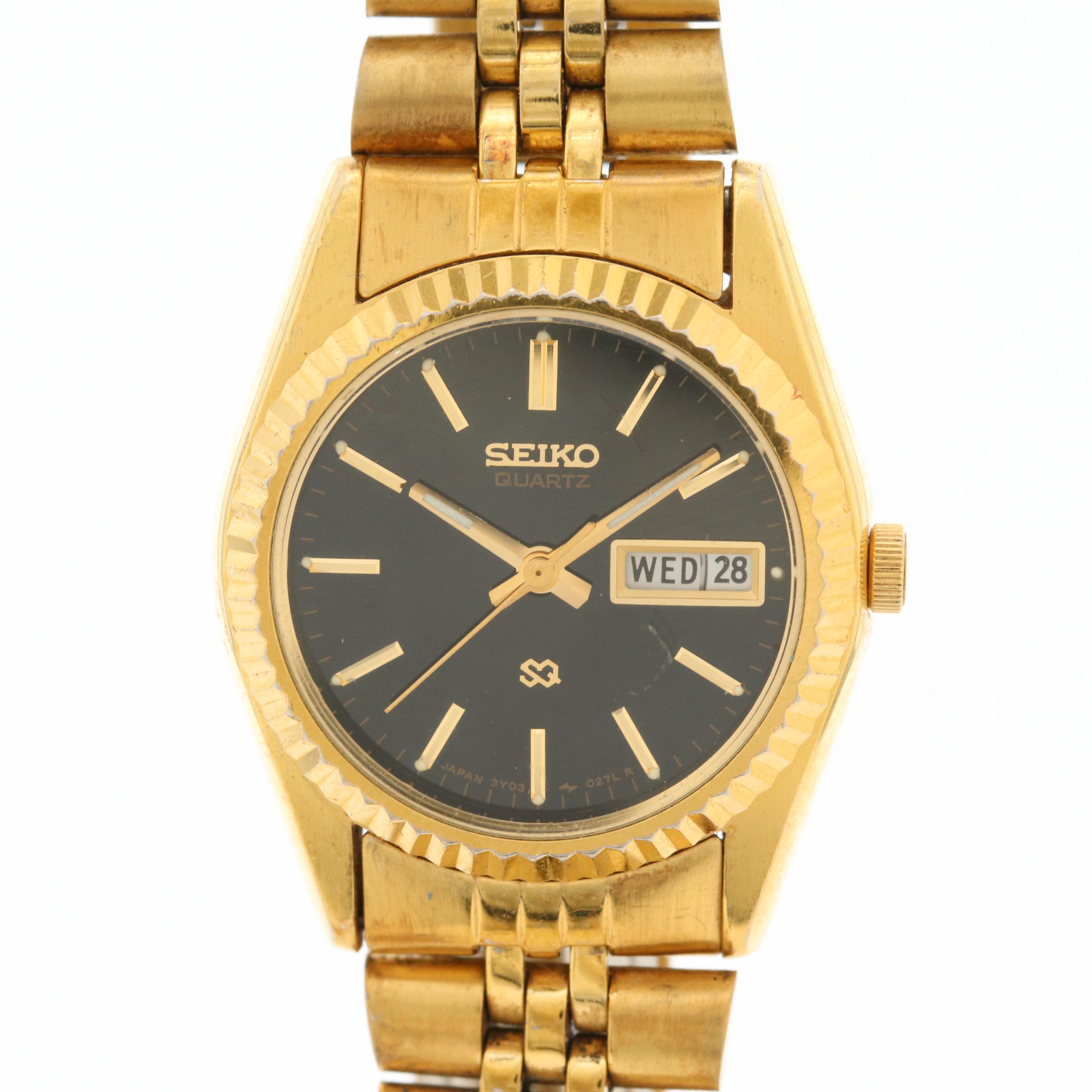 Collection of Seiko Gold Tone Quartz Watches