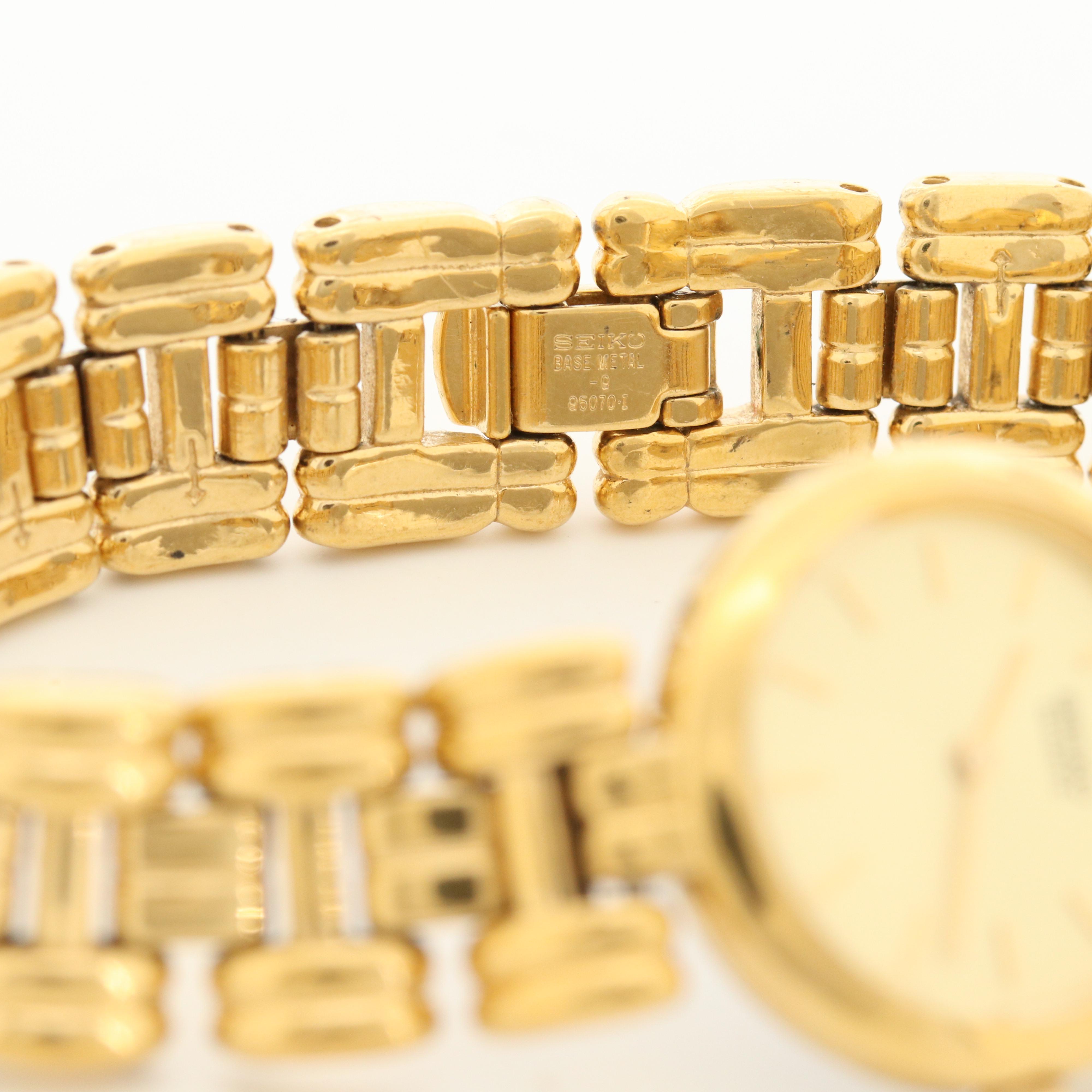 Collection of Seiko Gold Tone Quartz Watches