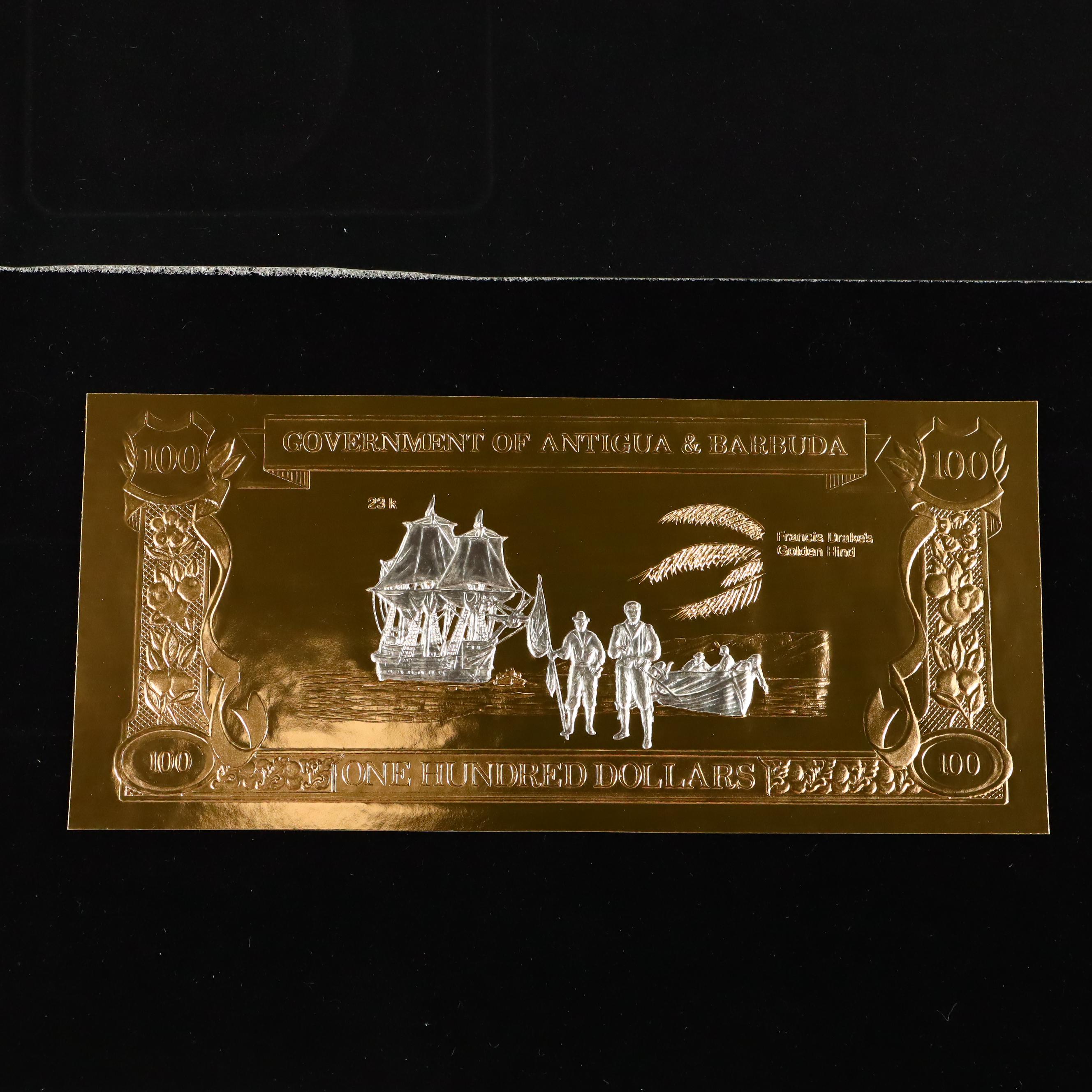 "The World's First Gold and Silver Banknotes" Pirate Ships Banknotes Album
