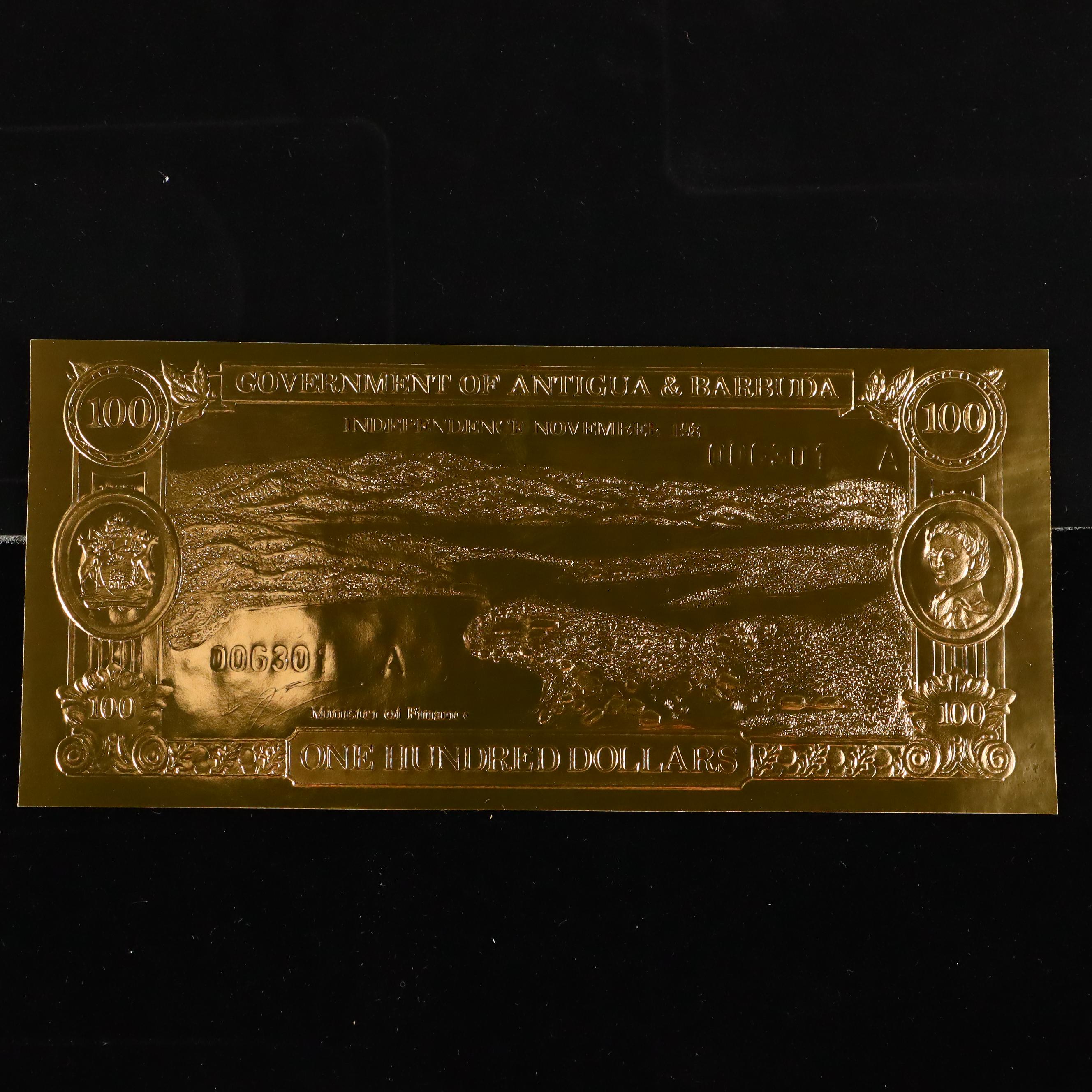 "The World's First Gold and Silver Banknotes" Pirate Ships Banknotes Album