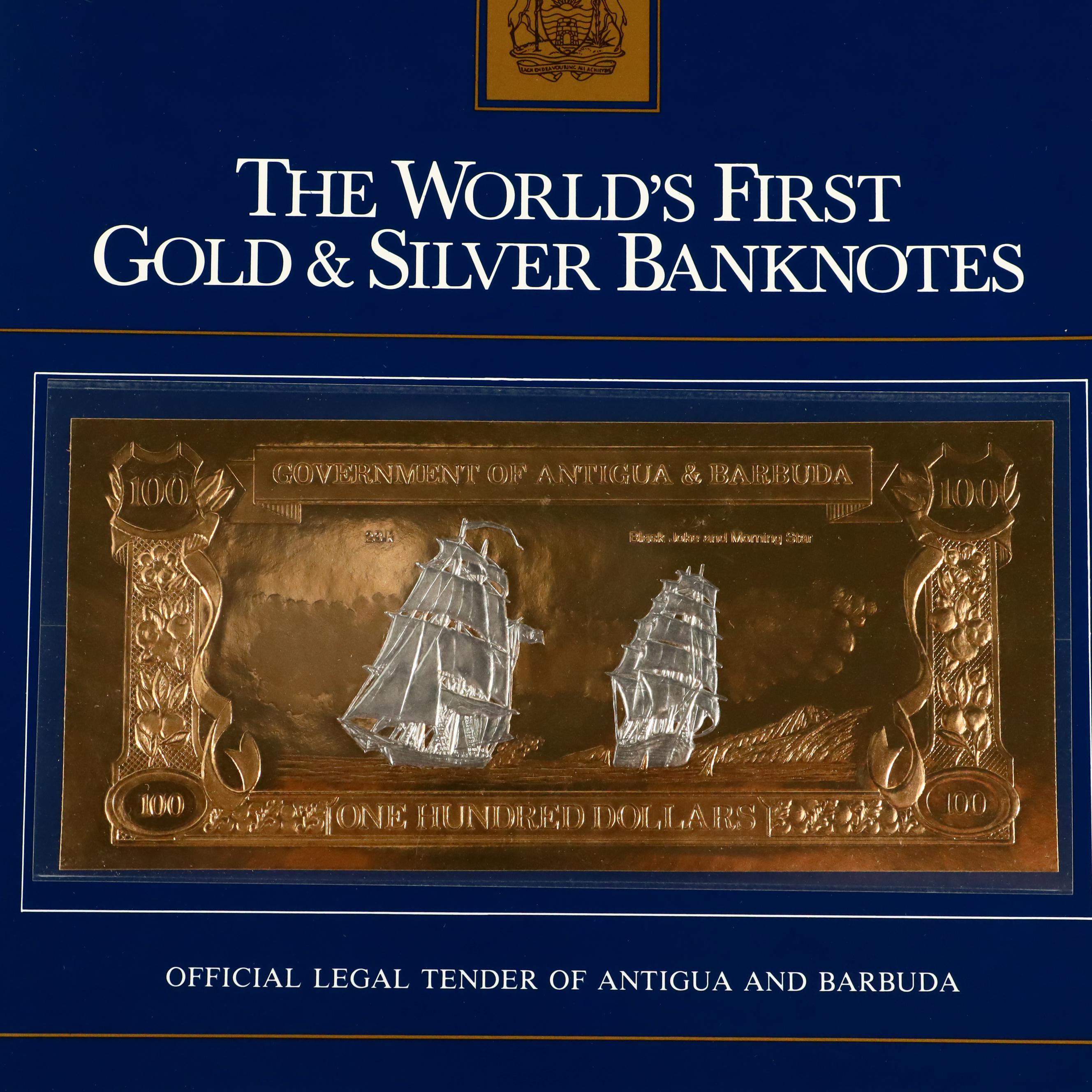 "The World's First Gold and Silver Banknotes" Pirate Ships Banknotes Album