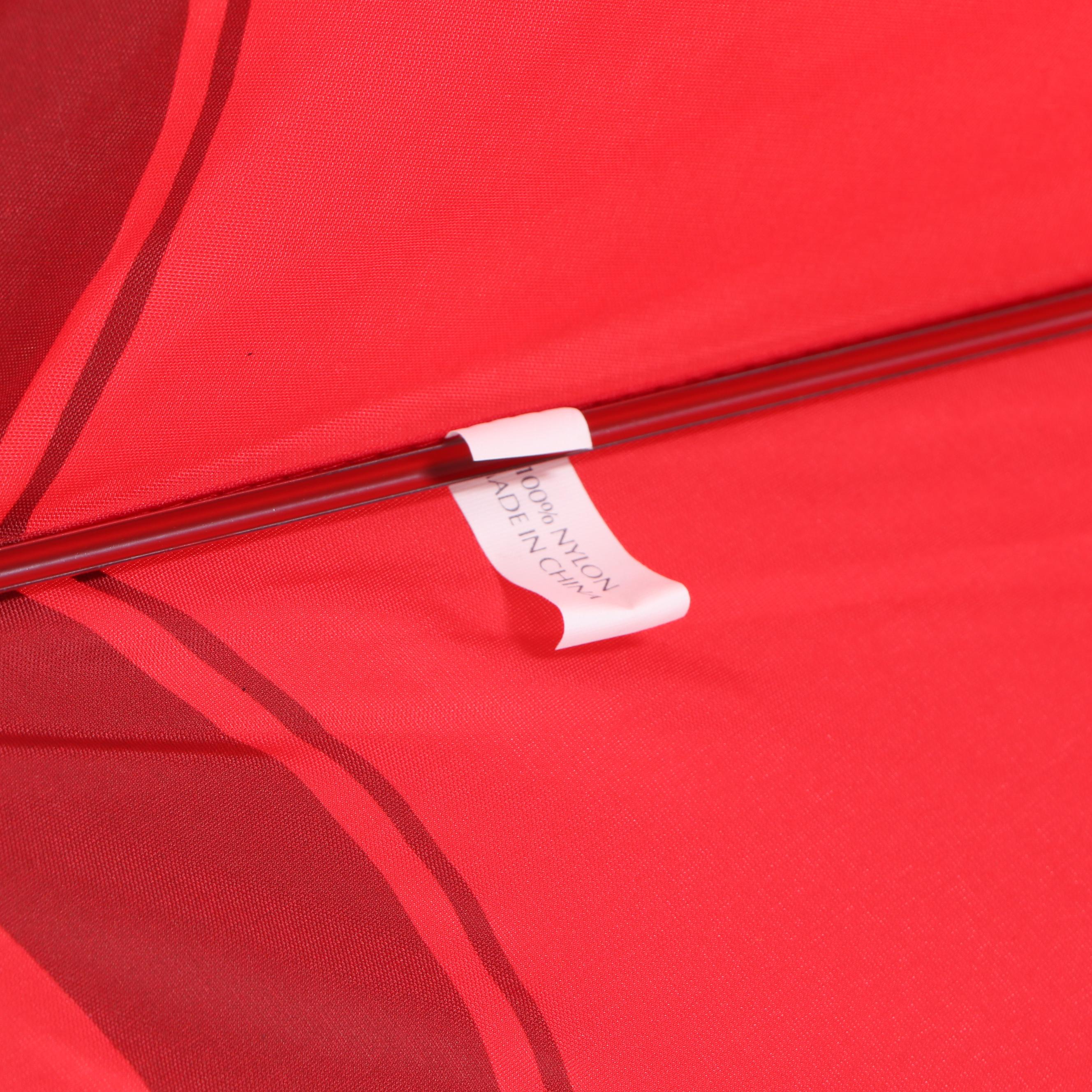 Estée Lauder "Winter Wonder" Nylon Cane Umbrella in Red and Gold