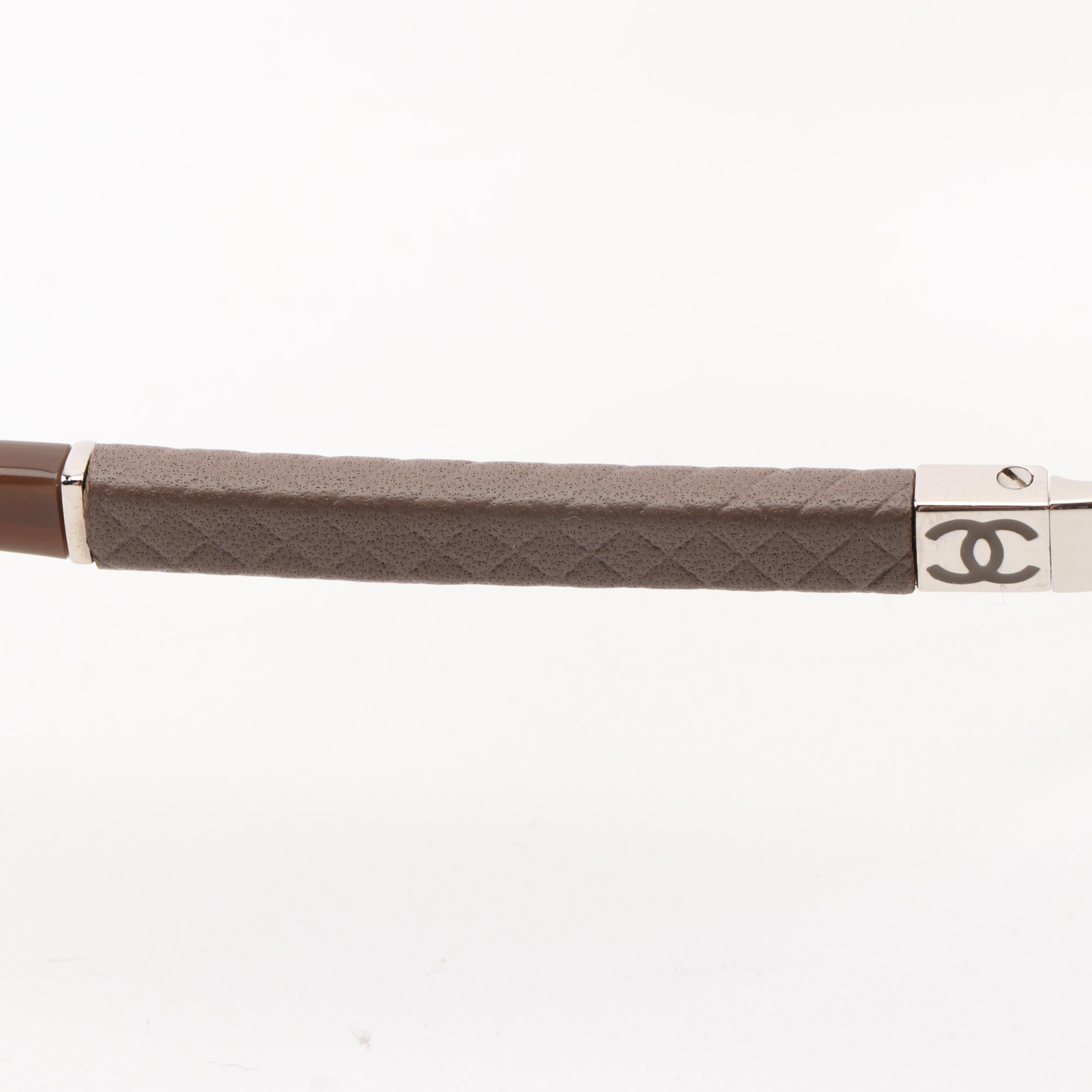 Chanel 4195-Q Aviator Quilted Lambskin Sunglasses with Case