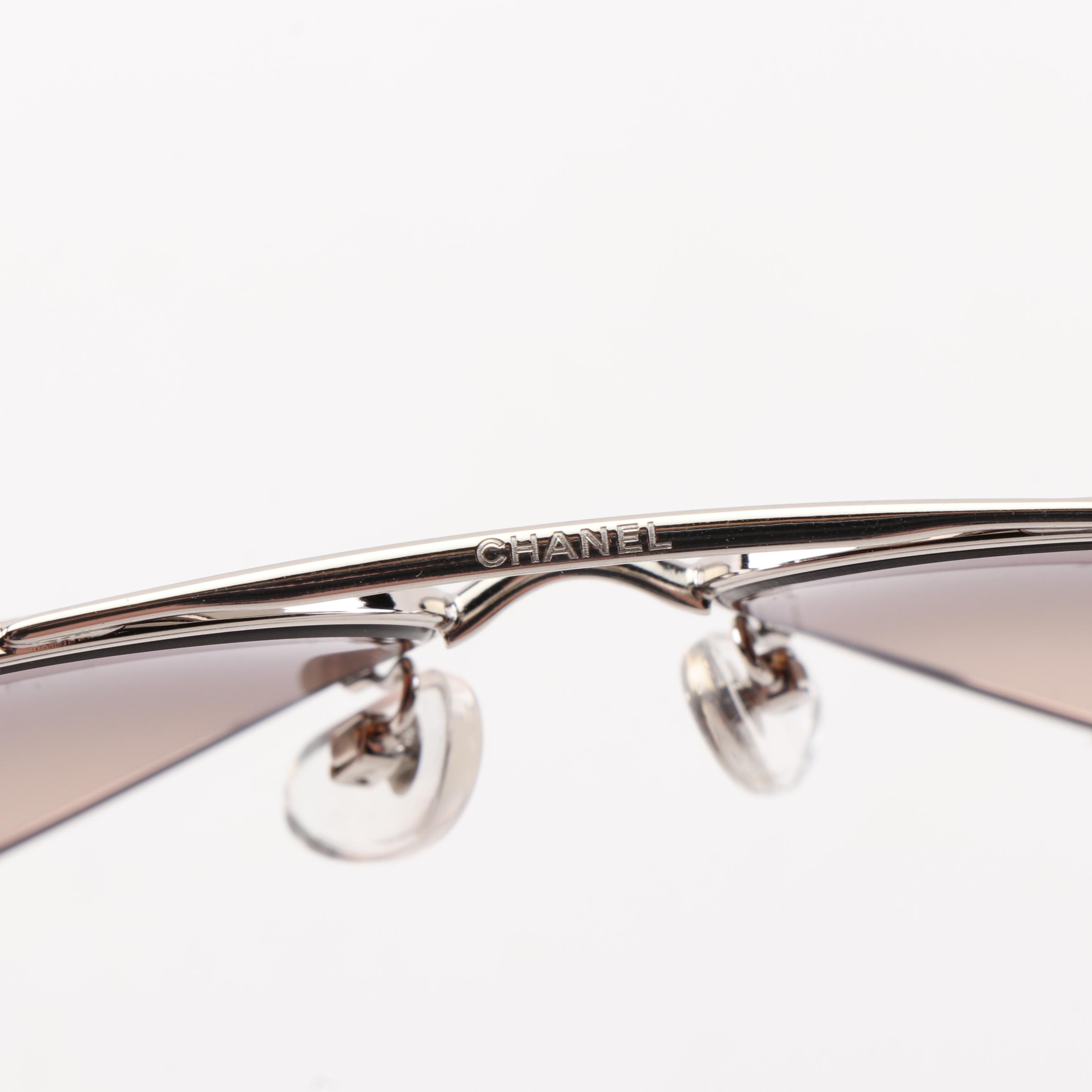 Chanel 4195-Q Aviator Quilted Lambskin Sunglasses with Case