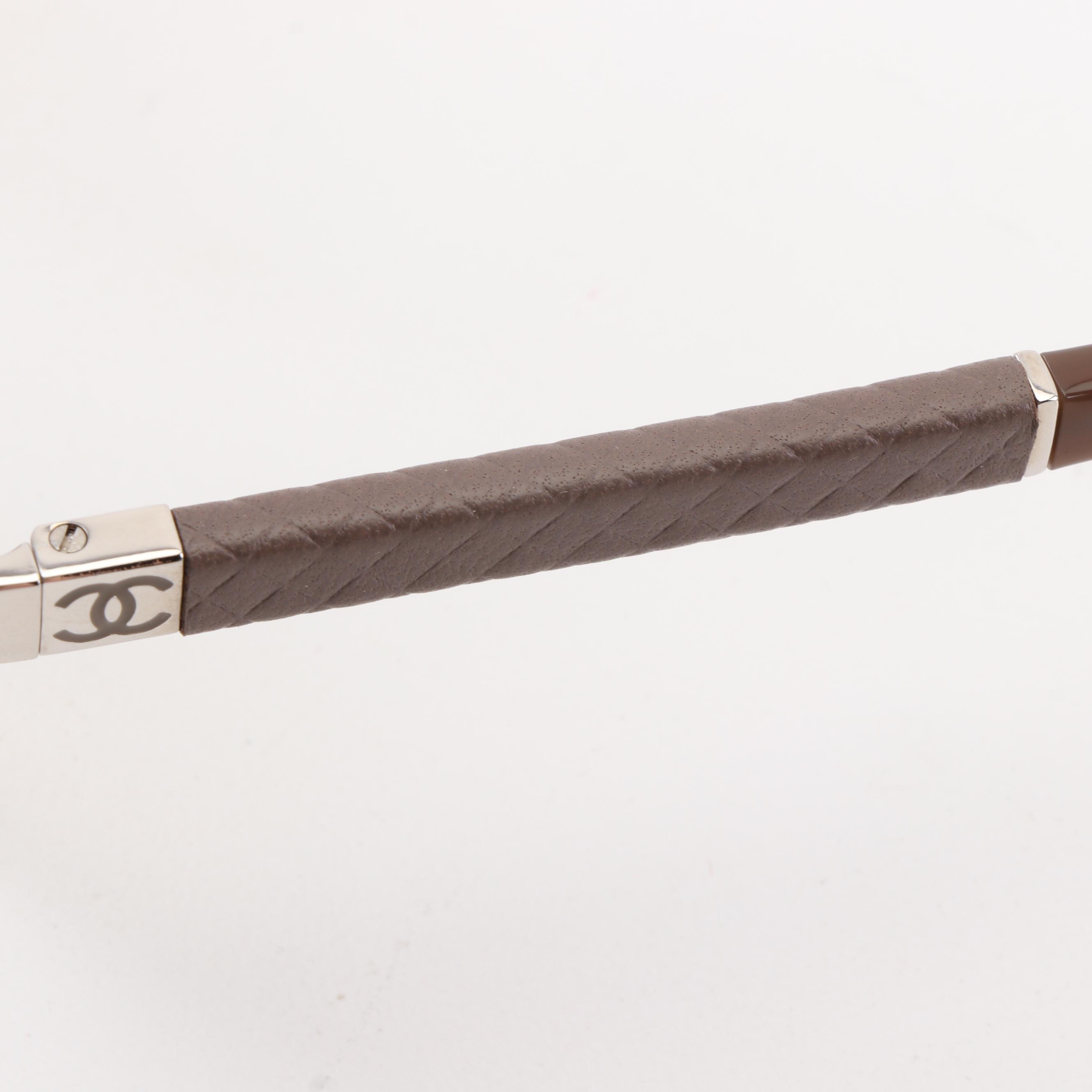 Chanel 4195-Q Aviator Quilted Lambskin Sunglasses with Case