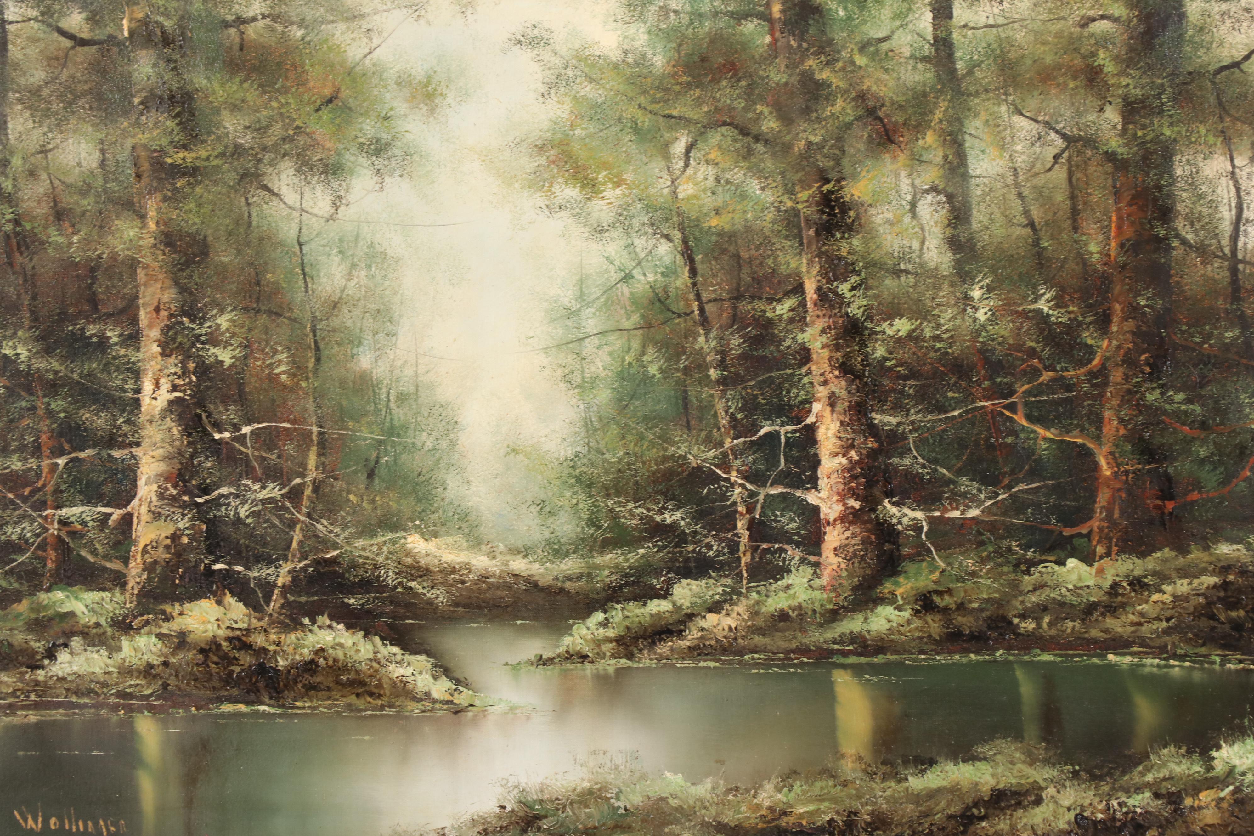 Wollinger Forest Landscape Oil Painting