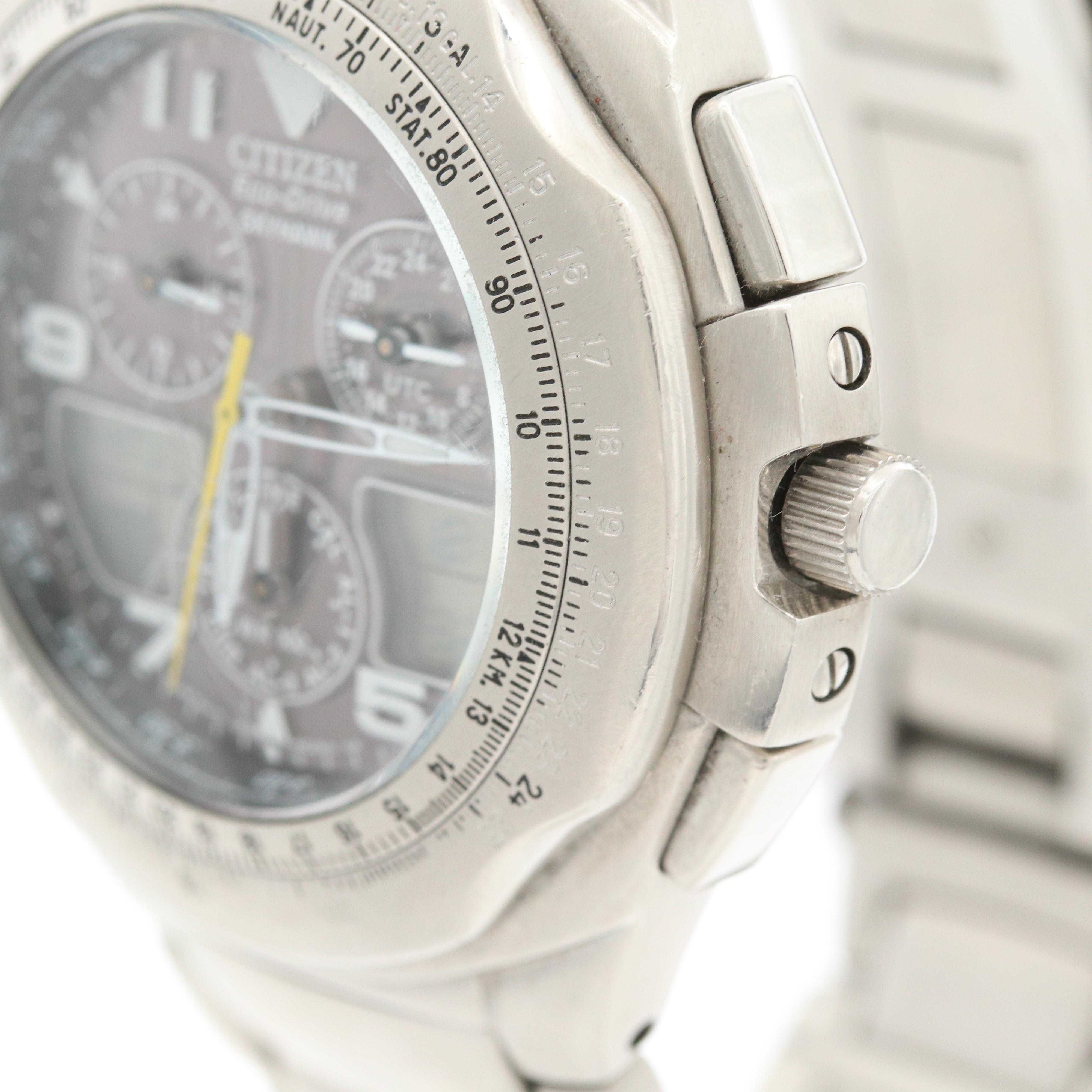 Citizen Eco-Drive Skyhawk Stainless Steel Watch