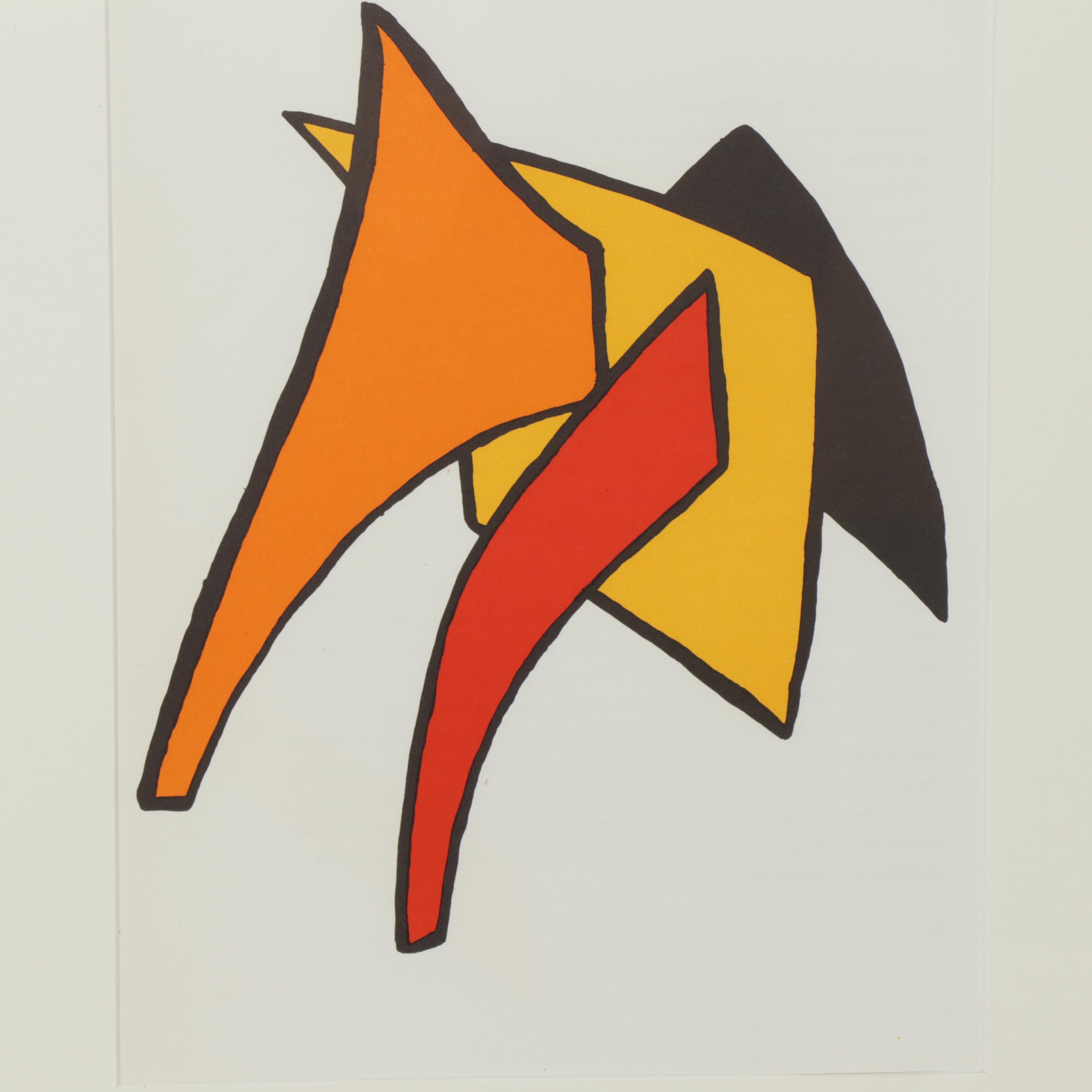 Alexander Calder Color Lithograph for "Derrière le Miroir"