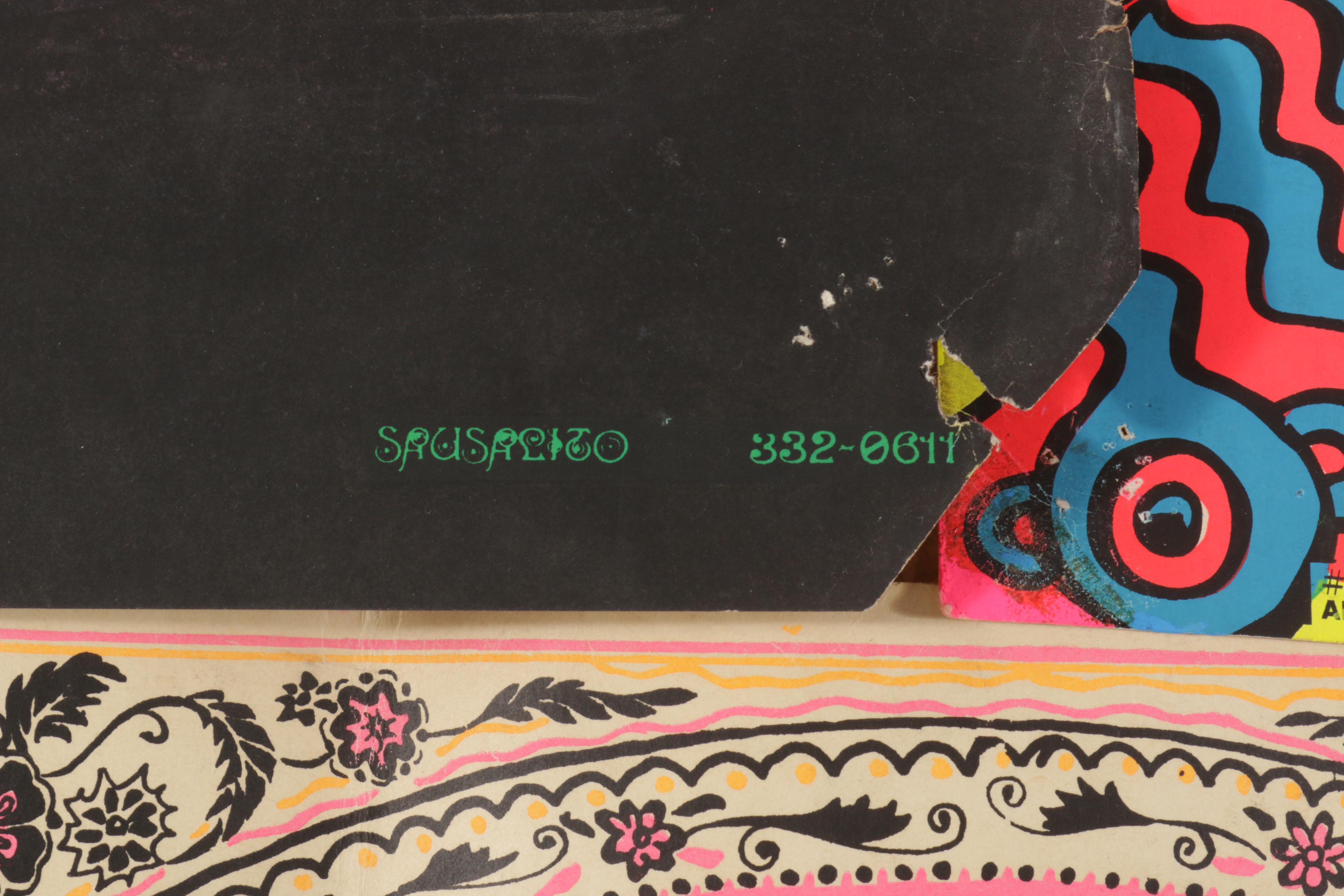 Vintage Funky Features, Gary Edwards "In My Room" Blacklight Posters