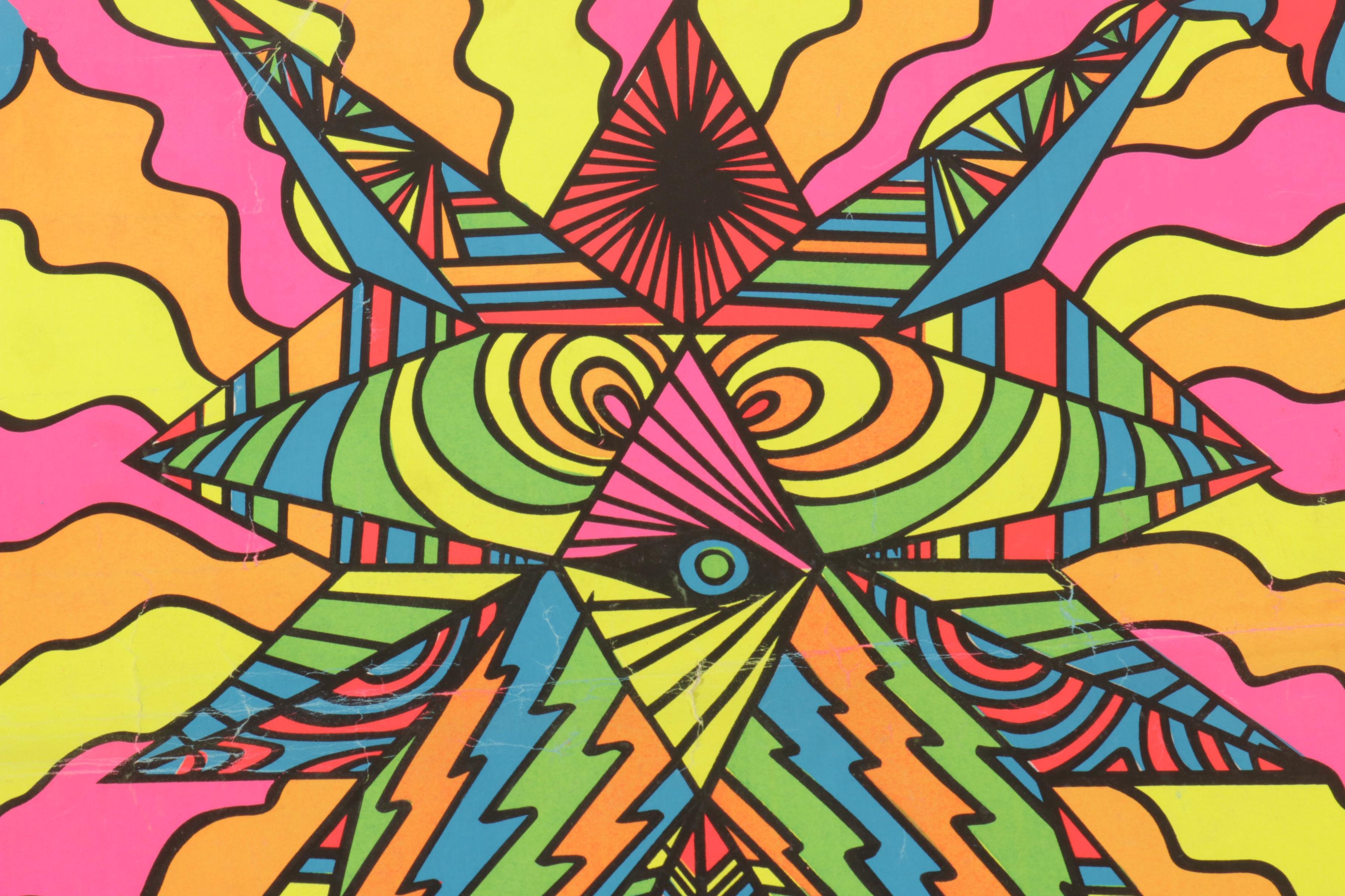 Vintage Funky Features, Gary Edwards "In My Room" Blacklight Posters