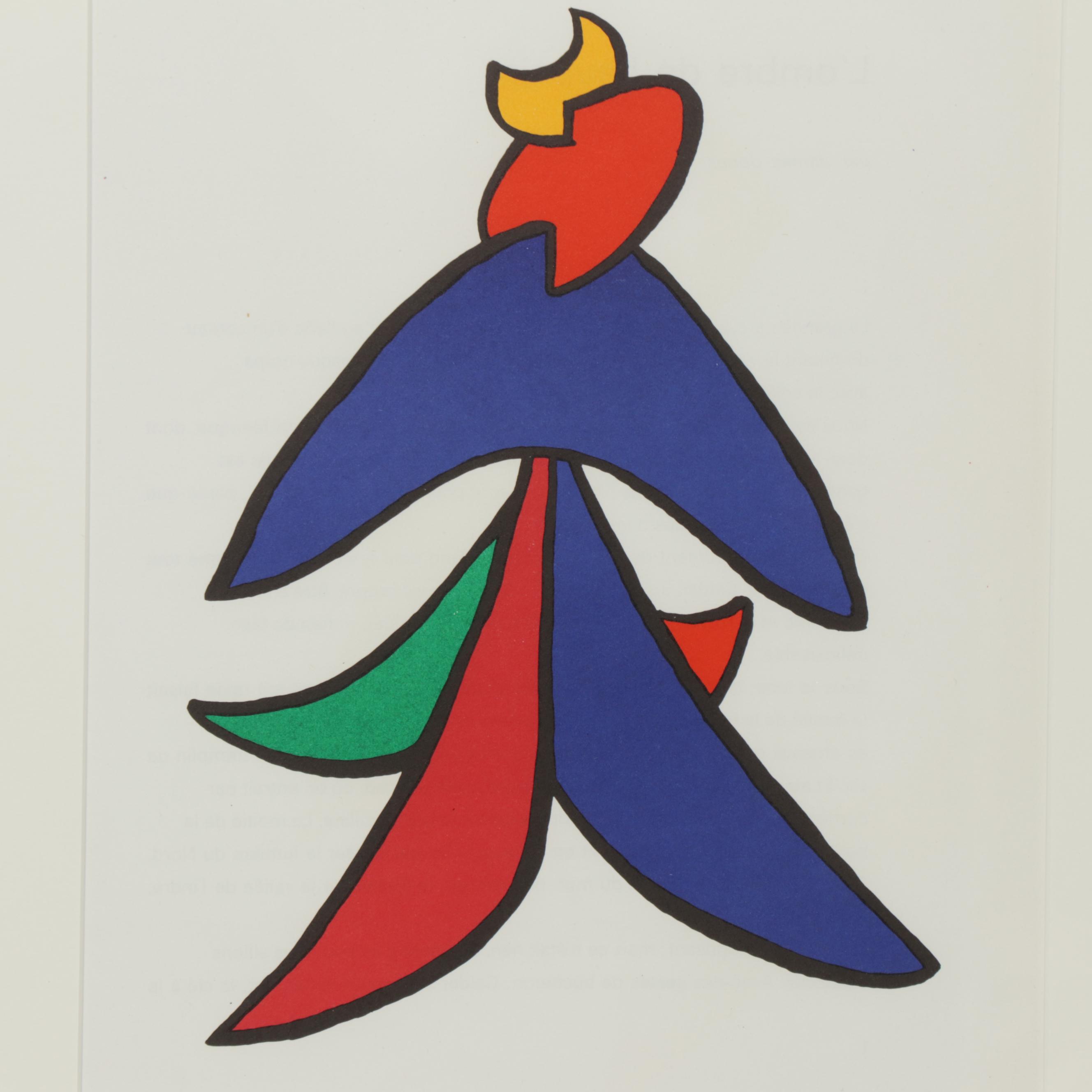 Alexander Calder Color Lithograph for "Derrière le Miroir"