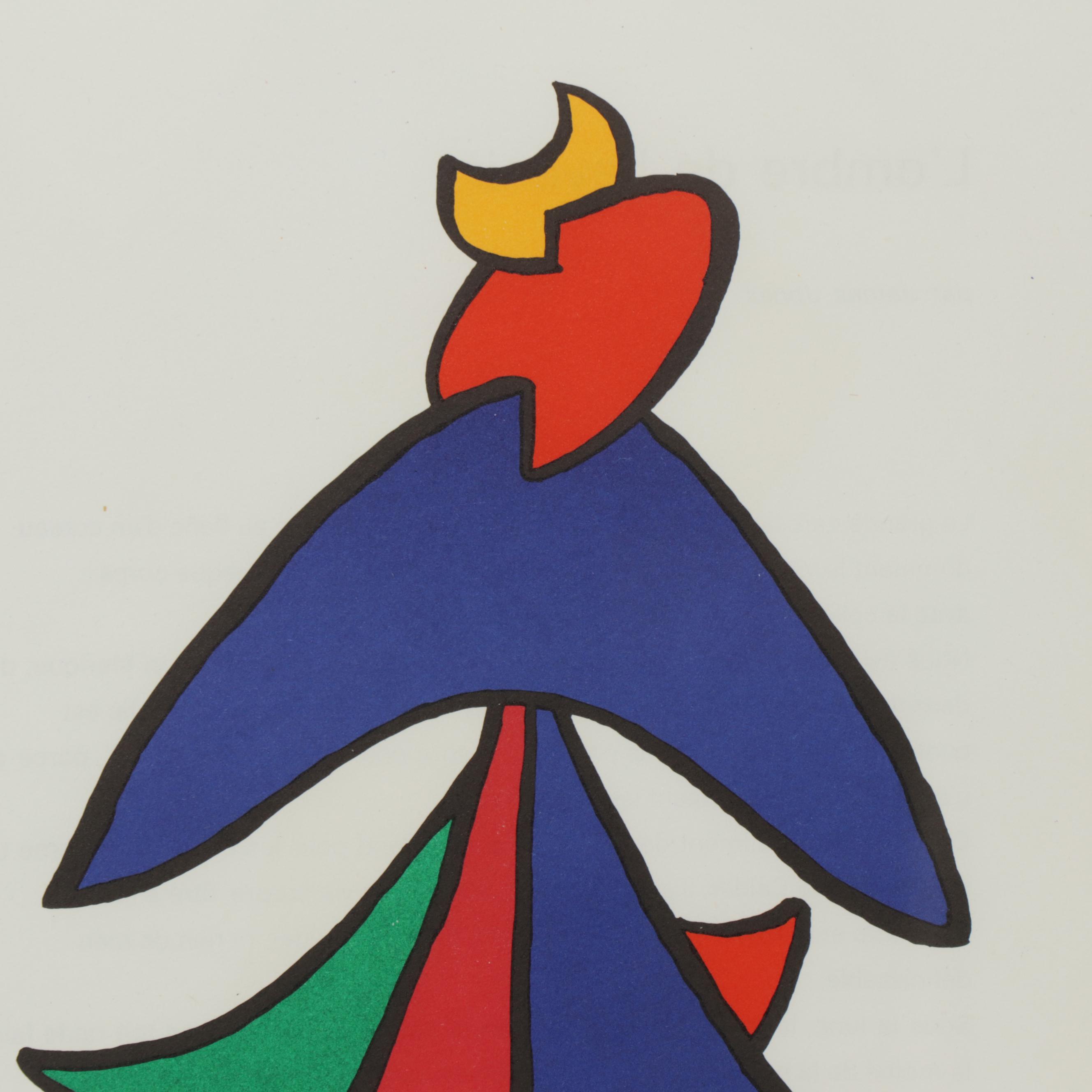 Alexander Calder Color Lithograph for "Derrière le Miroir"