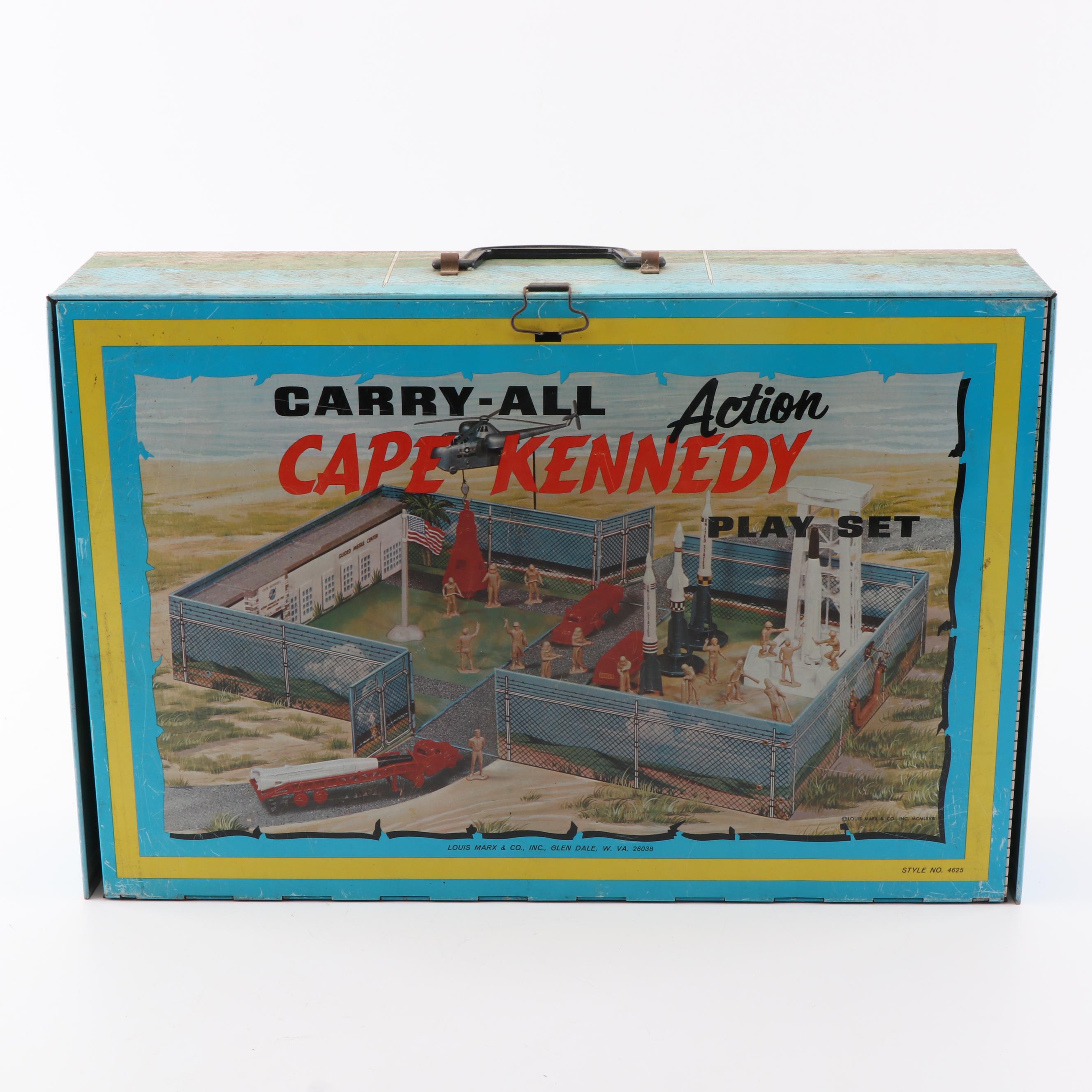 1968 Louis Marx Co. Carry-All Action Cape Kennedy Play Set
