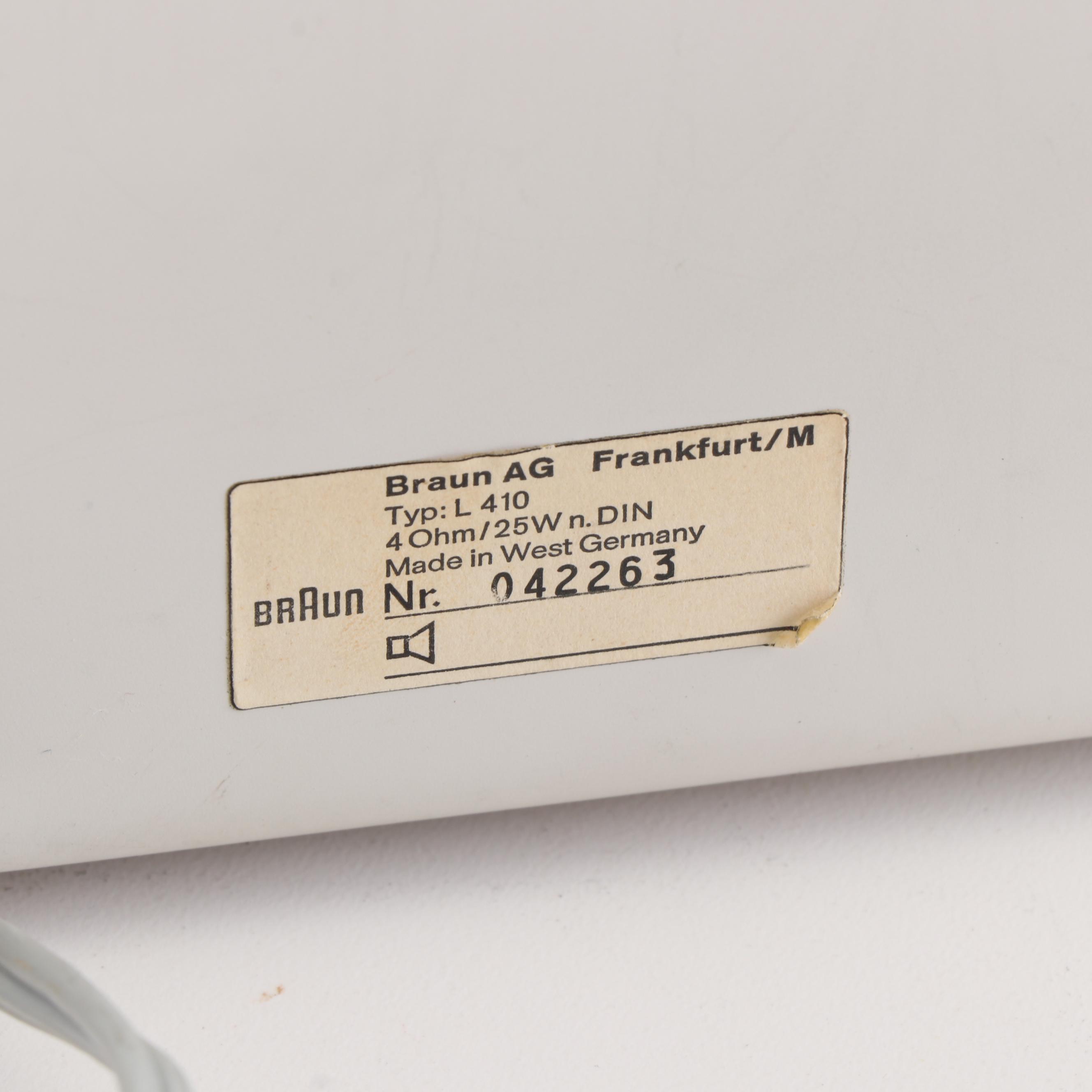 Dieter Rams for Braun Speakers, Mid-Century