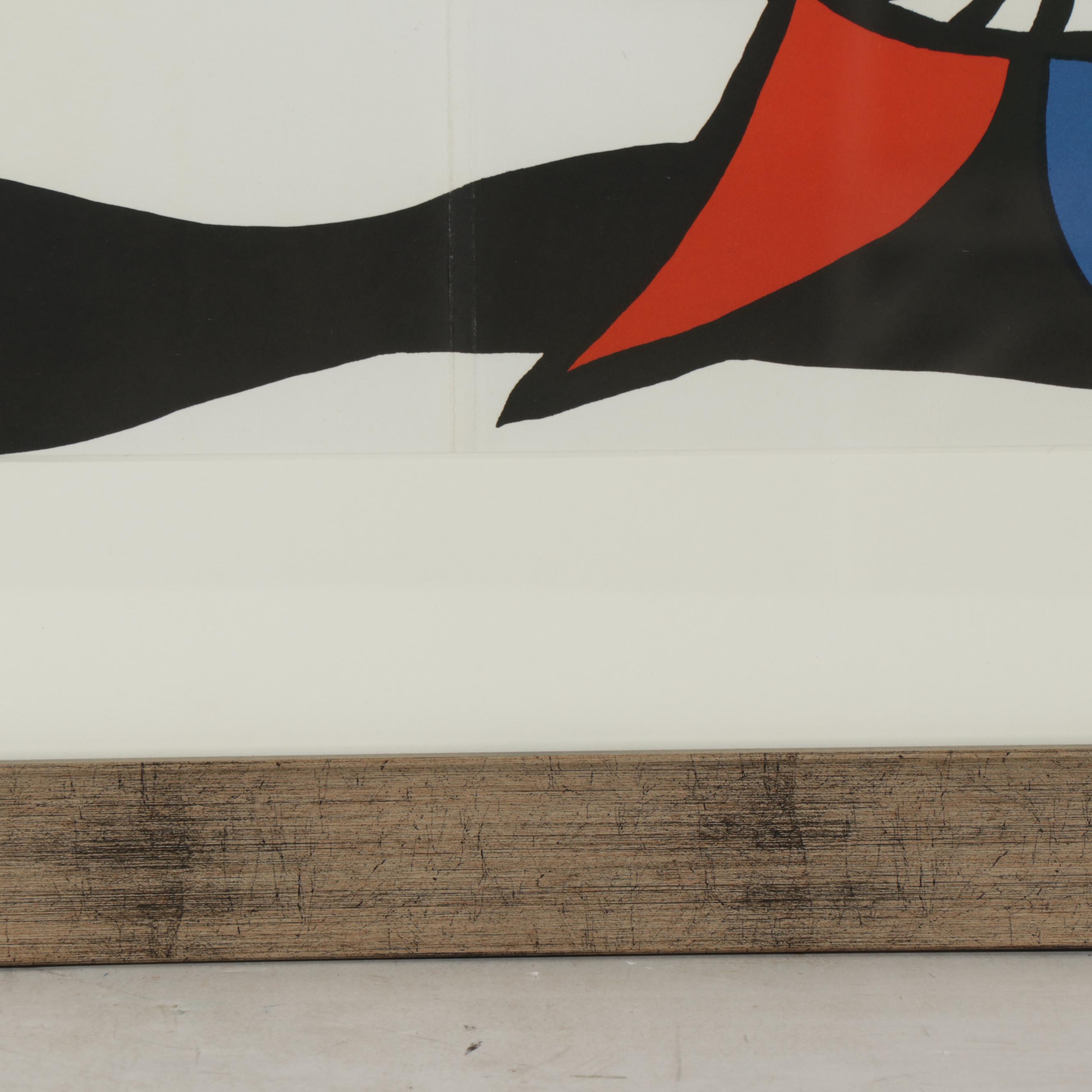 Alexander Calder Double Page Color Lithograph for "Derrière le Miroir"