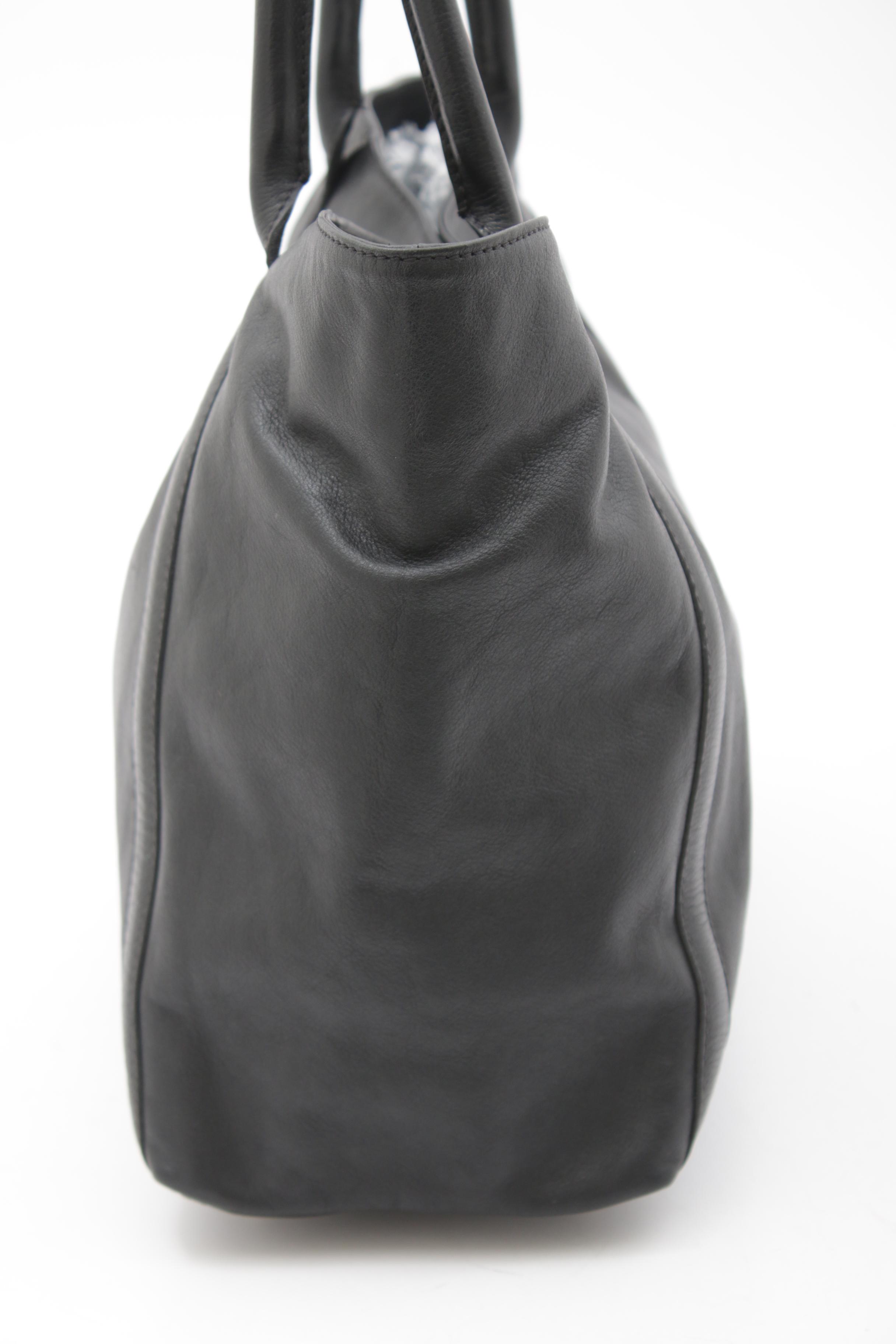 See by Chloé Black Grained Leather Tote Bag