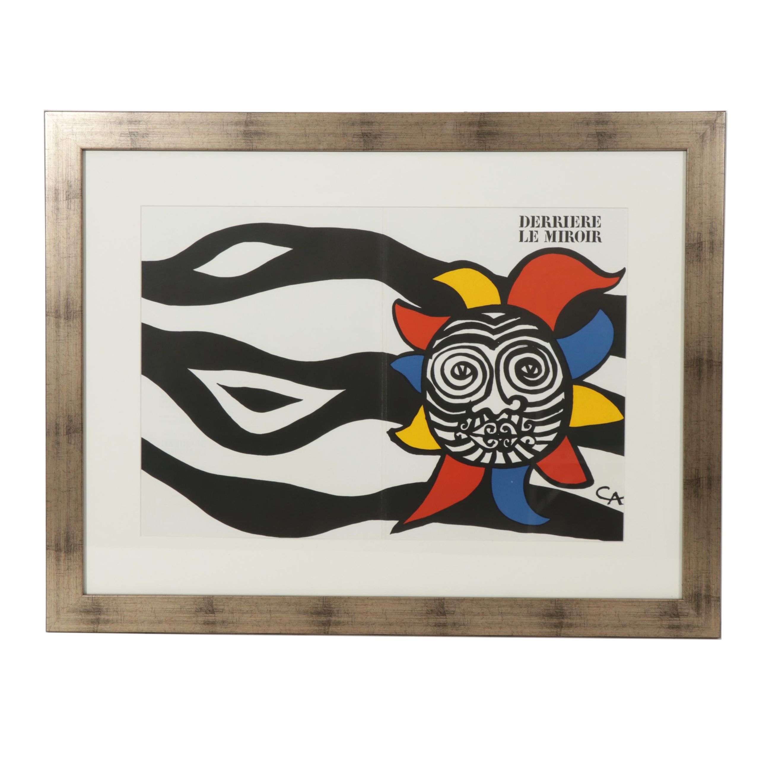 Alexander Calder Double Page Color Lithograph for "Derrière le Miroir"