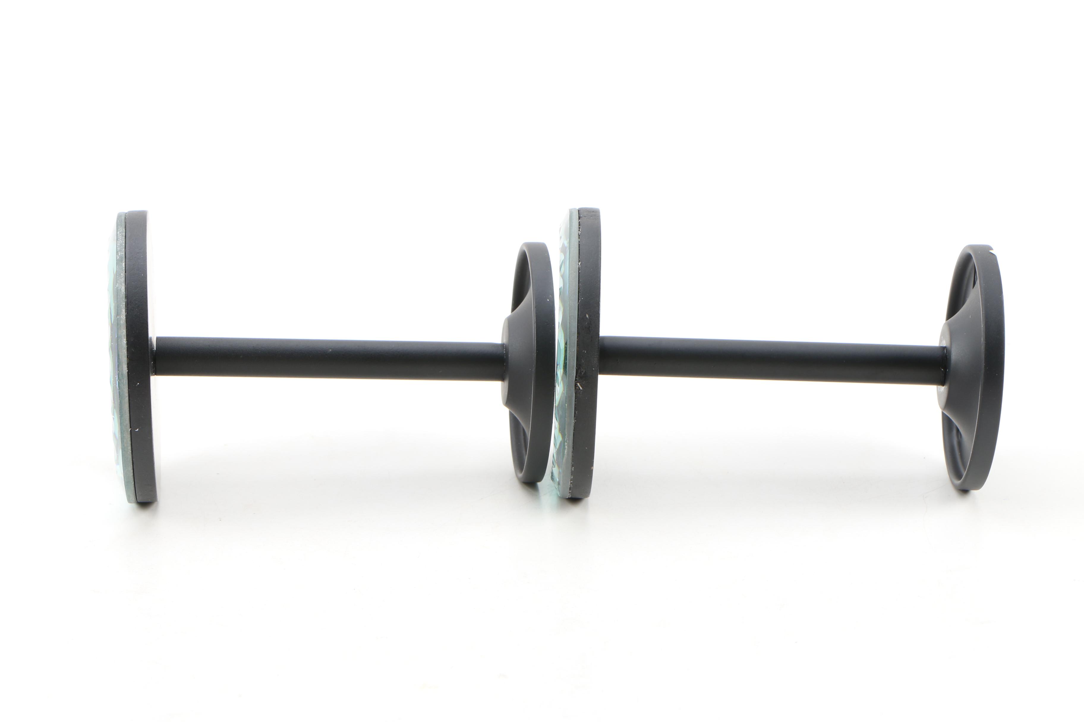 Pottery Barn Etched Mirror Curtain Tiebacks