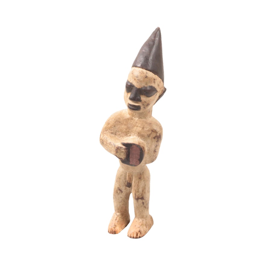 Central African Hand-Carved Standing Male Figure