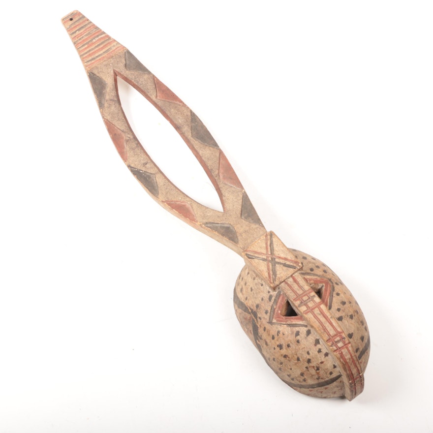 Decorative Wooden Mossi Style Mask