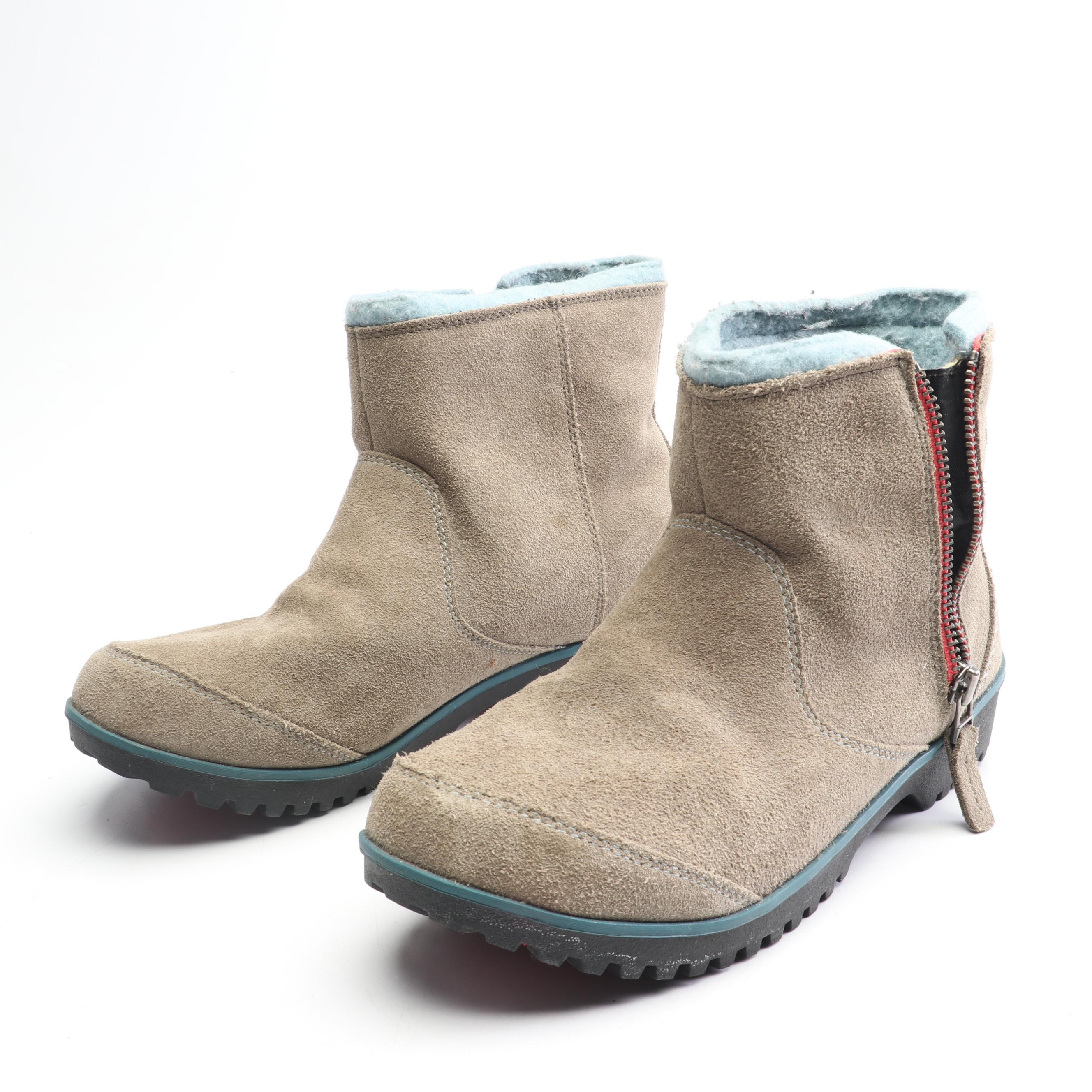 Tory Burch Patent Leather Flats, Sorel Suede Boots and Franco Sarto Suede Mules