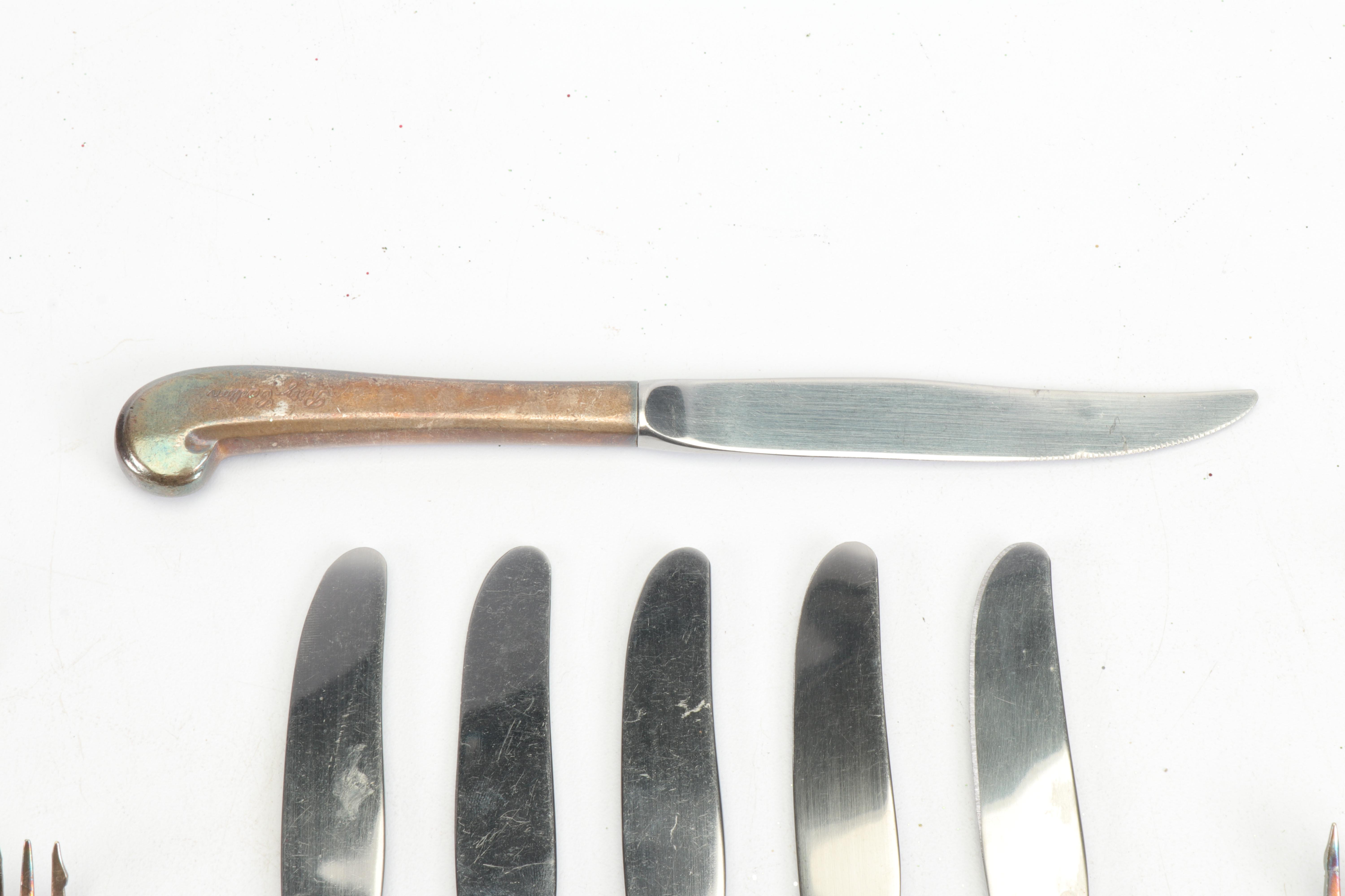 Ritz Carlton Silver Plated Forks and Knives, Mid 20th Century