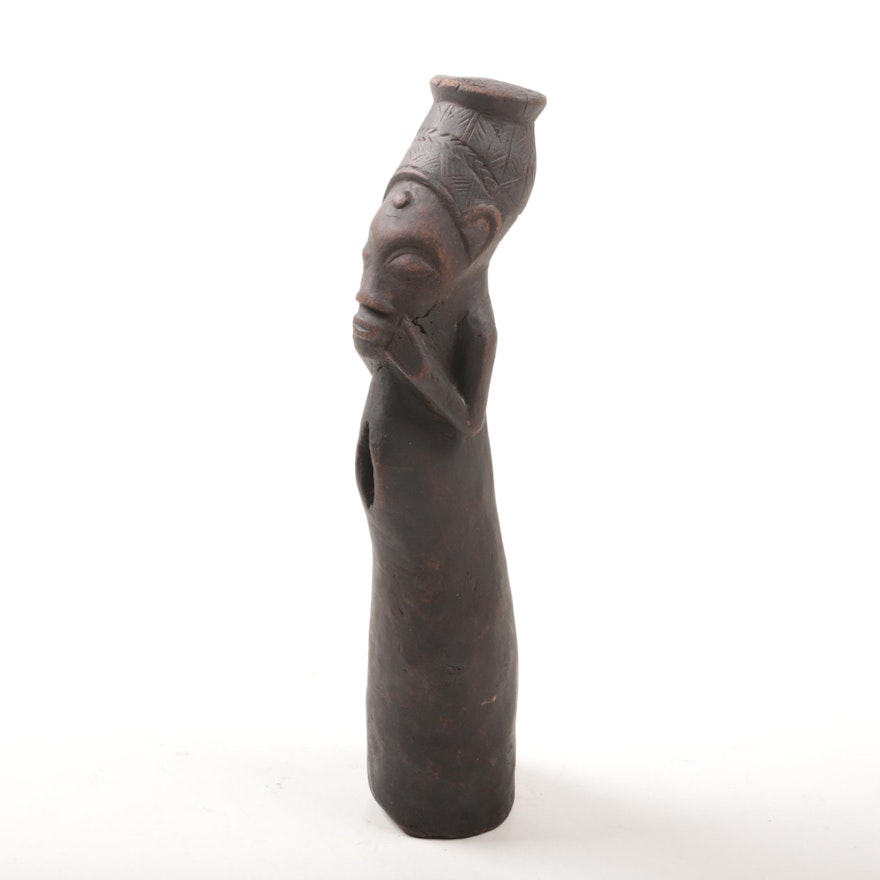 Central African Hand-Carved Wooden Figure