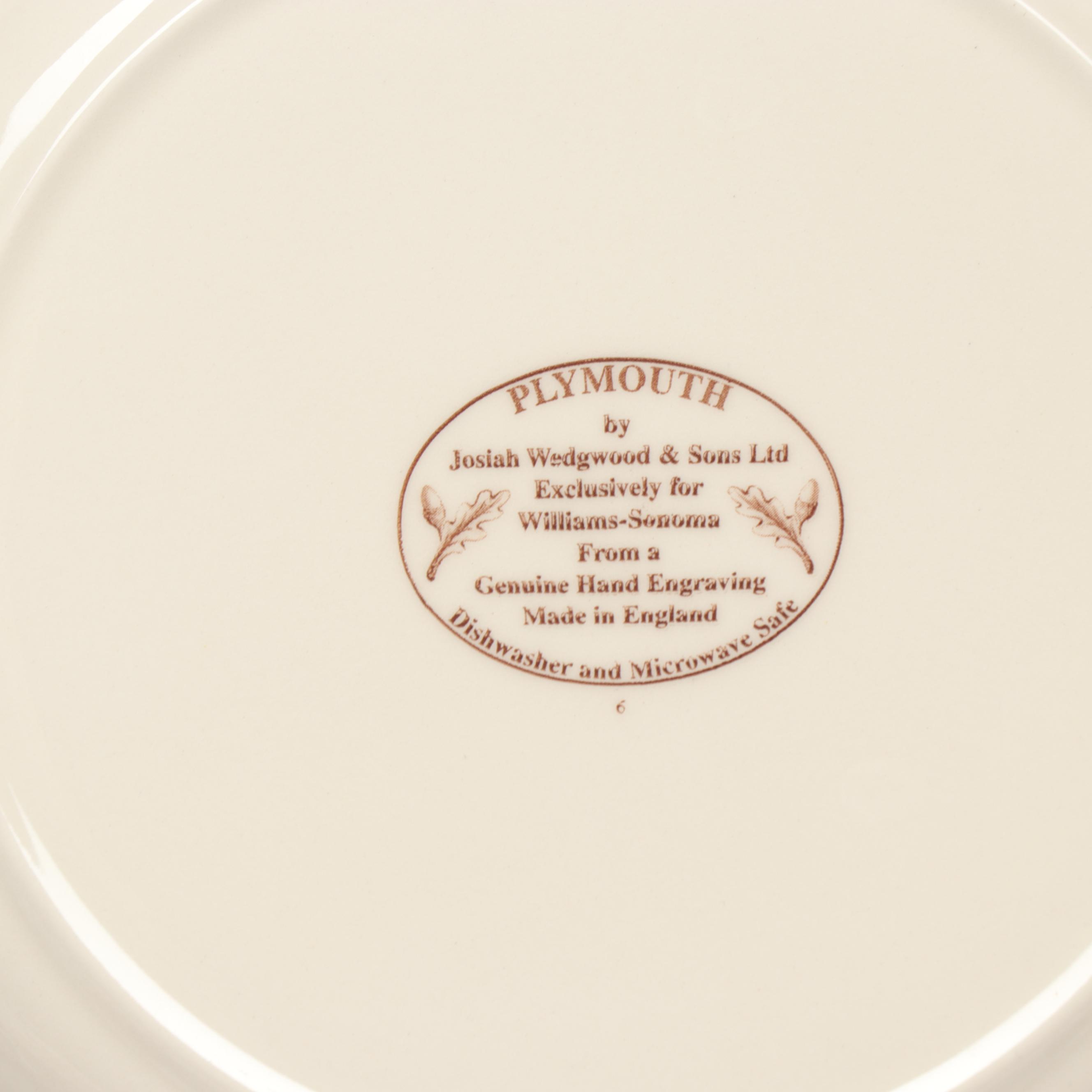Wedgwood for Williams-Sonoma "Plymouth" Porcelain Tableware