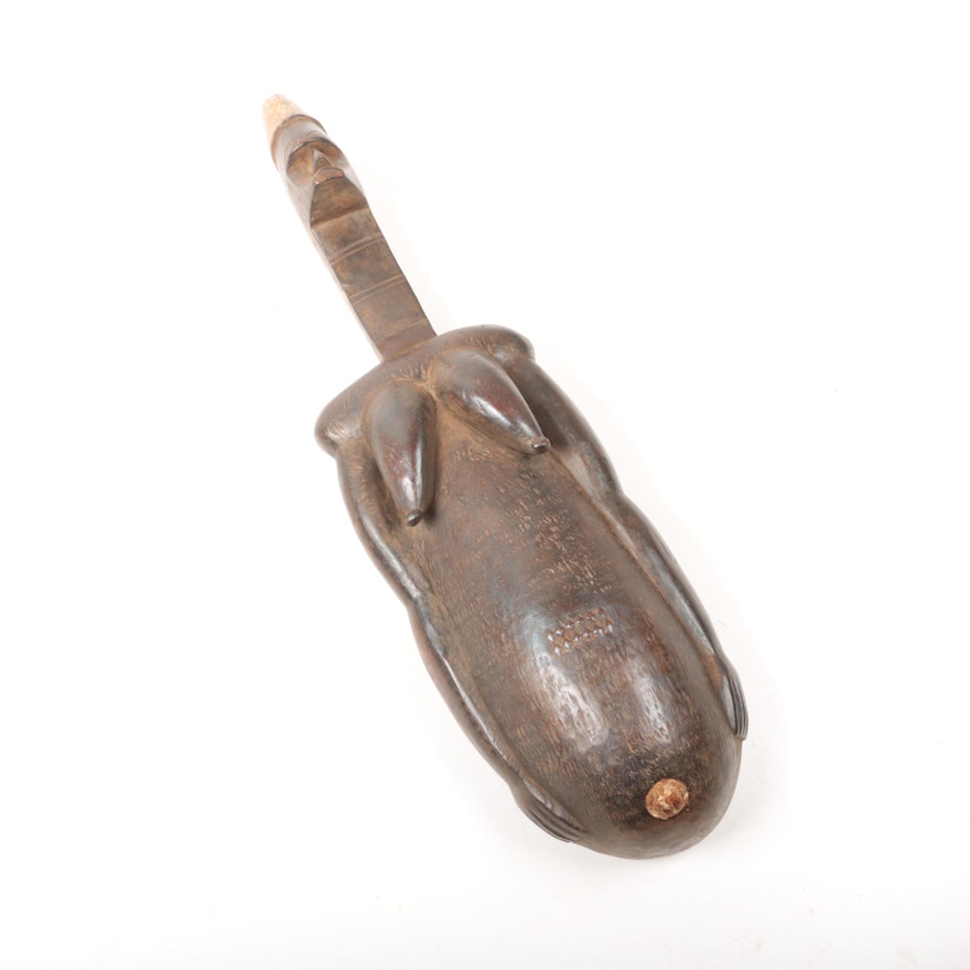 African Hand-Carved Female Fertility Figure