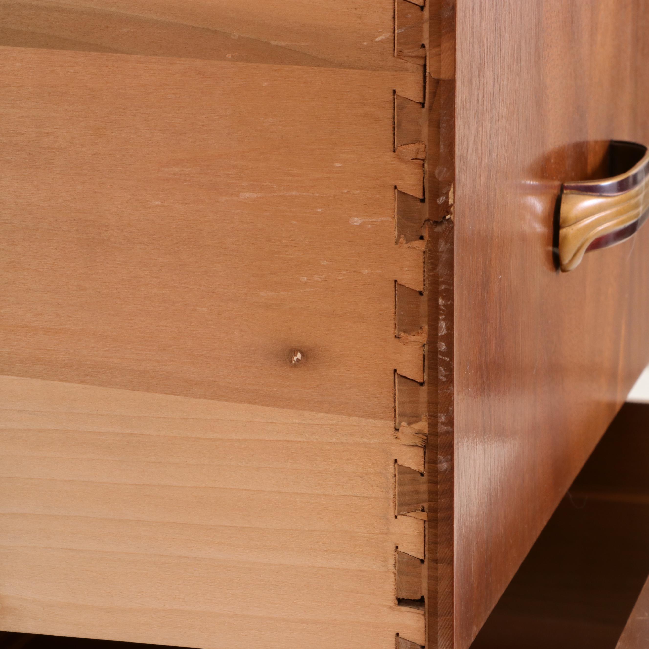 Synthetone Art Deco Walnut Chifferobe, 1930s