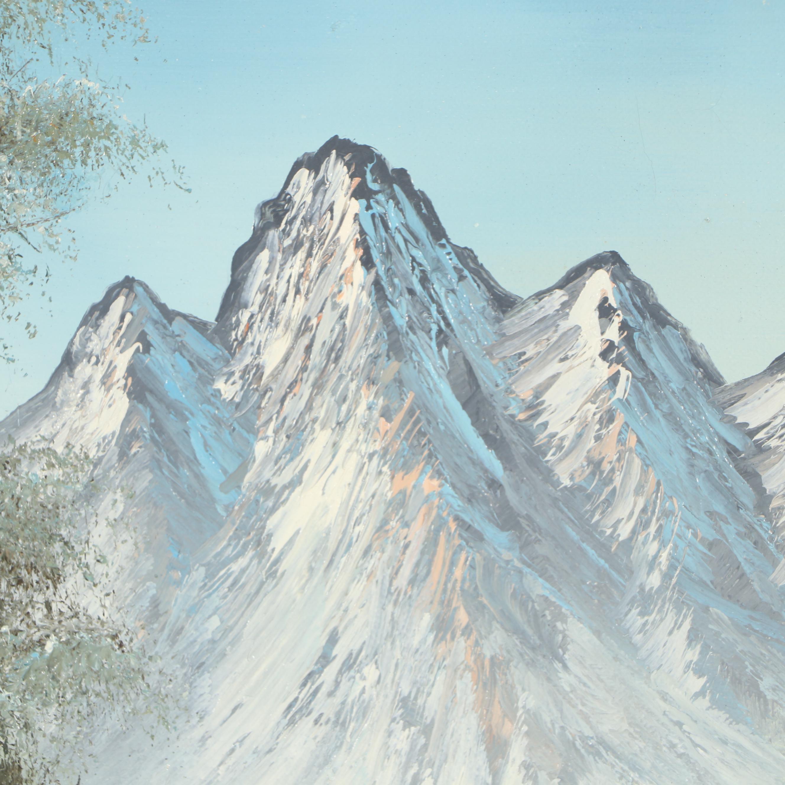 Carl Madden Mountain Landscape Oil Painting