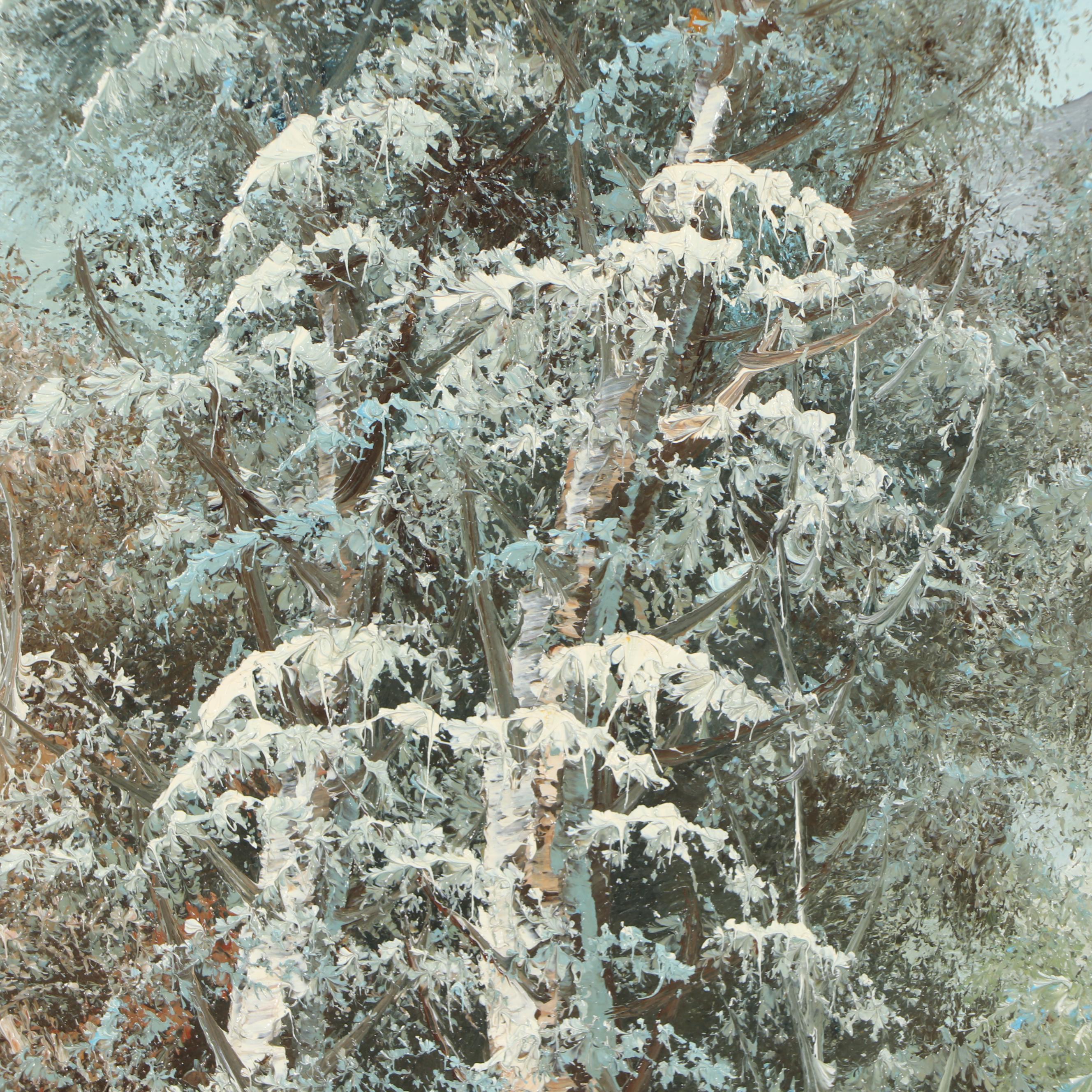 Carl Madden Mountain Landscape Oil Painting