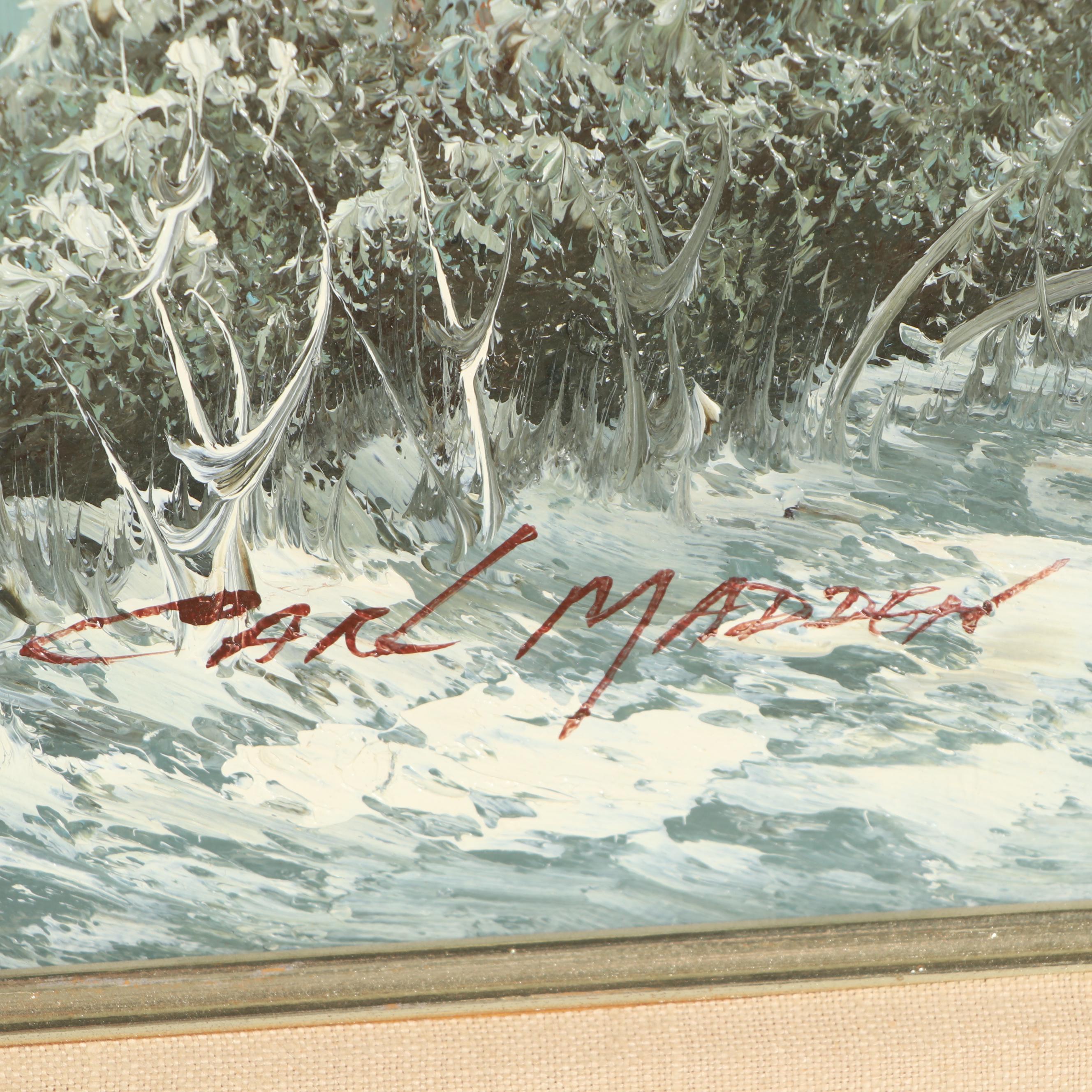 Carl Madden Mountain Landscape Oil Painting