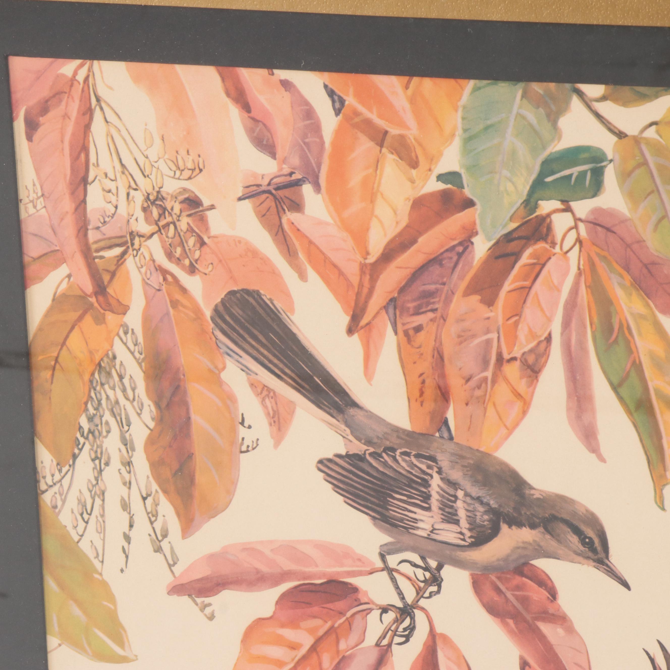 Offset Lithograph After Elizabeth Paxton Oliver "Mockingbird"