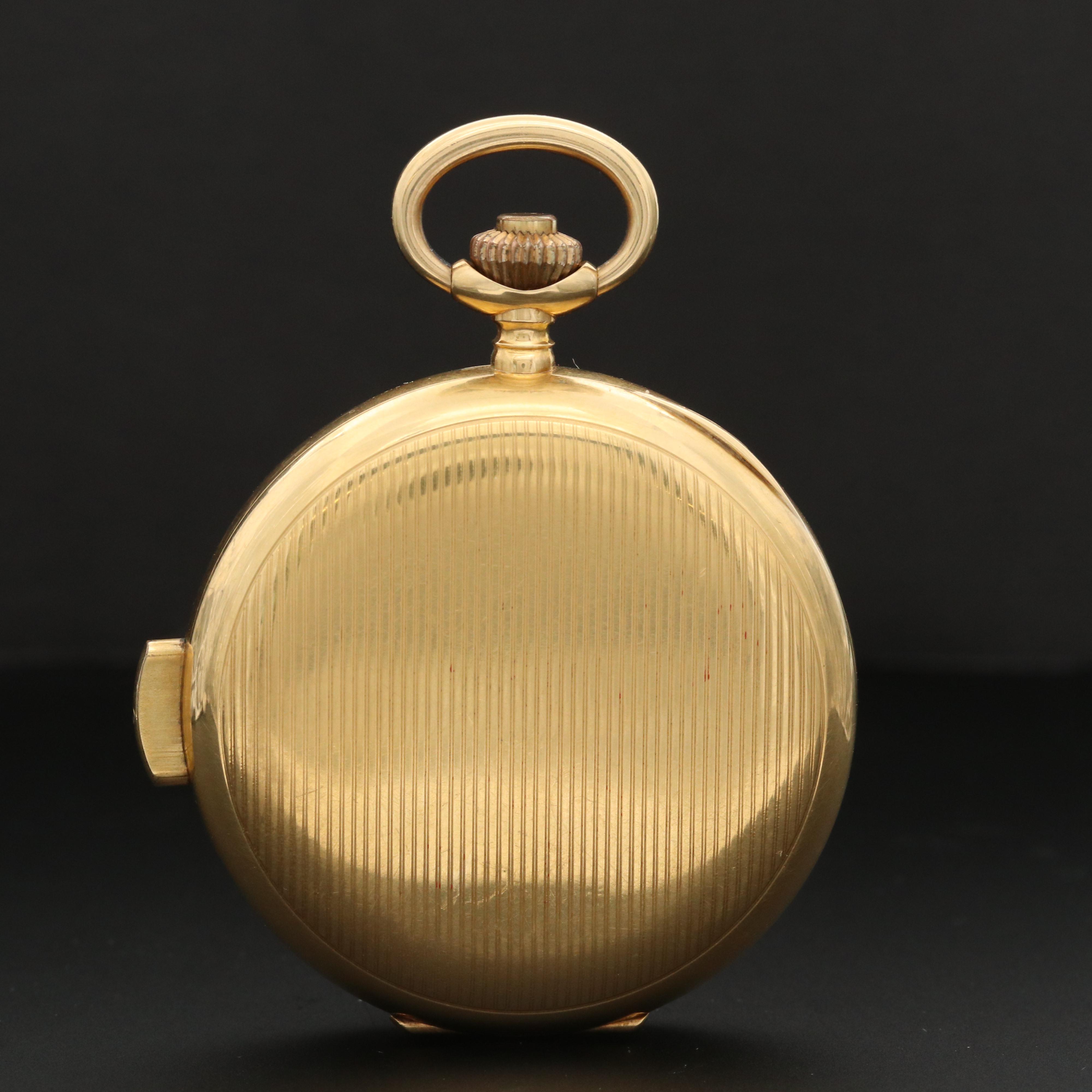 Marvin 18K Gold Hunter Case Minute Repeater Pocket Watch