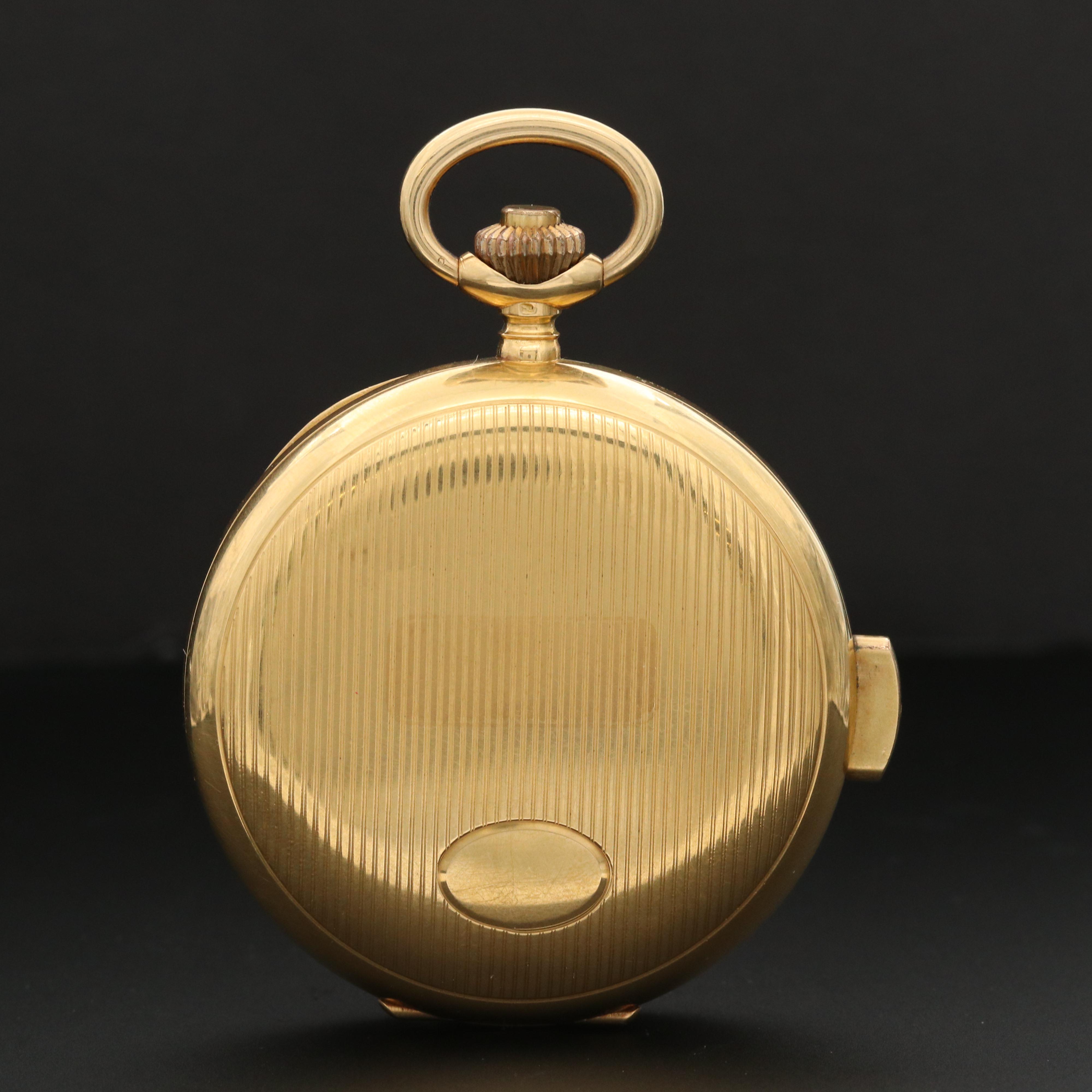 Marvin 18K Gold Hunter Case Minute Repeater Pocket Watch
